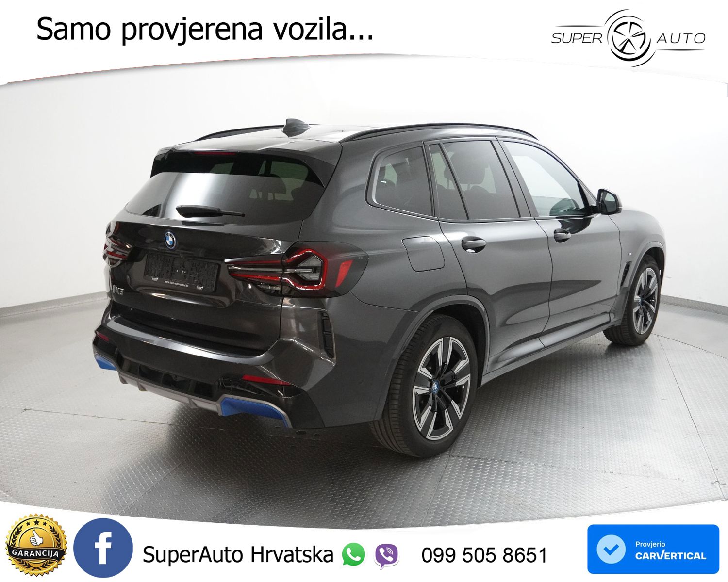 BMW iX3 80 kWh (286 KS) M Sport LED+GR SJED+ACC