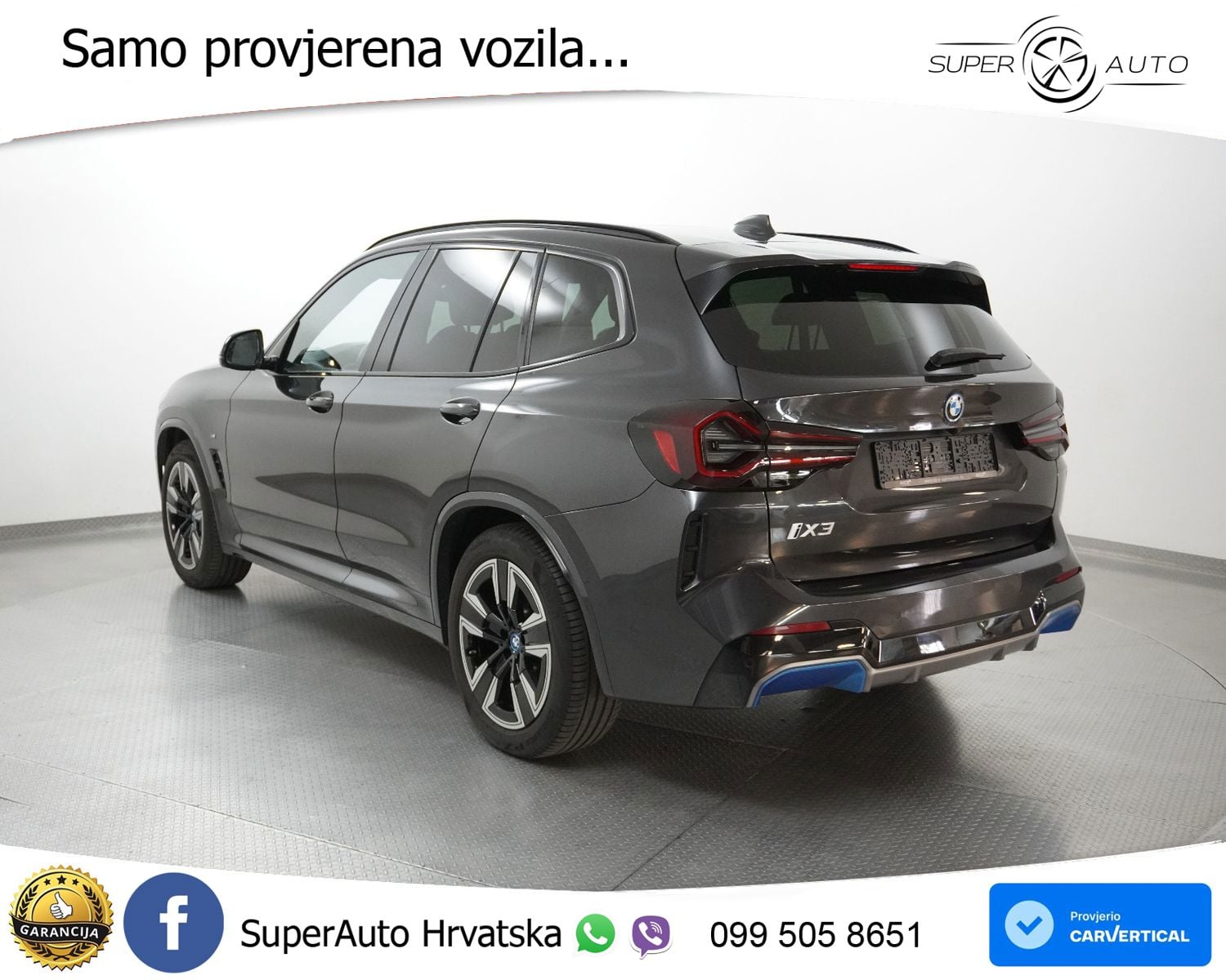 BMW iX3 80 kWh (286 KS) M Sport LED+GR SJED+ACC