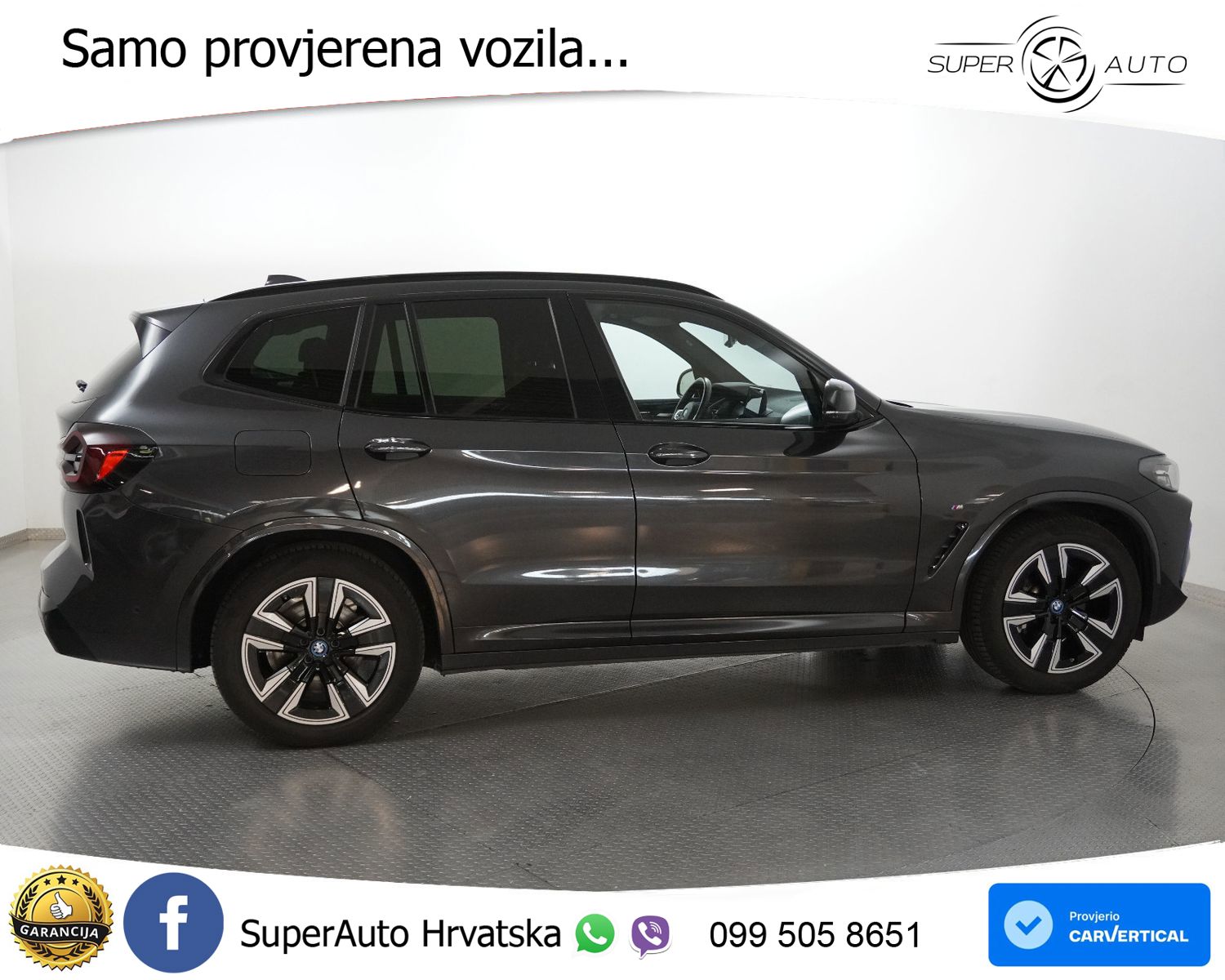 BMW iX3 80 kWh (286 KS) M Sport LED+GR SJED+ACC