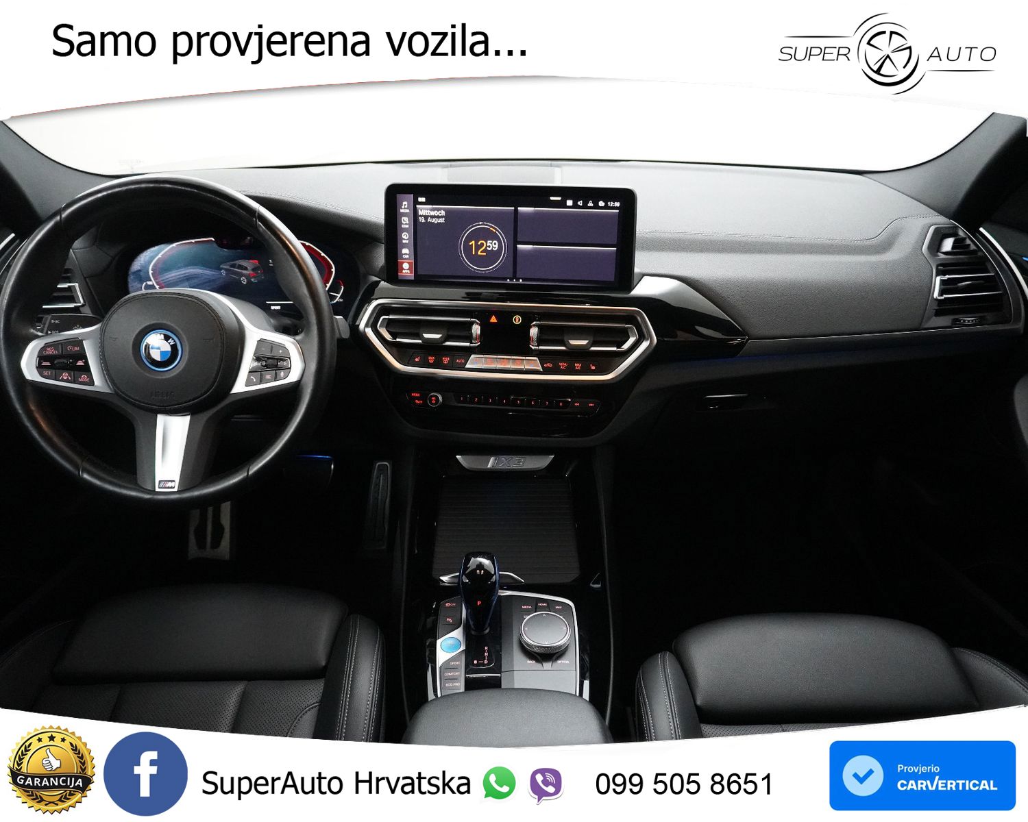 BMW iX3 80 kWh (286 KS) M Sport LED+GR SJED+ACC