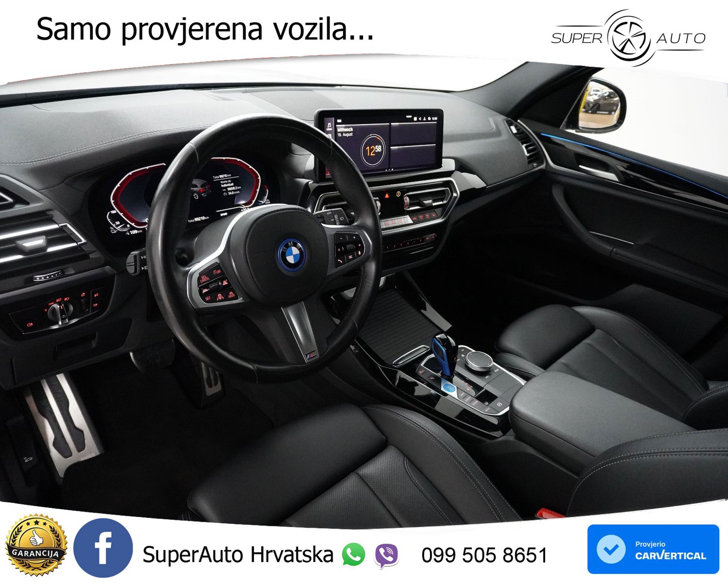 BMW iX3 80 kWh (286 KS) M Sport LED+GR SJED+ACC