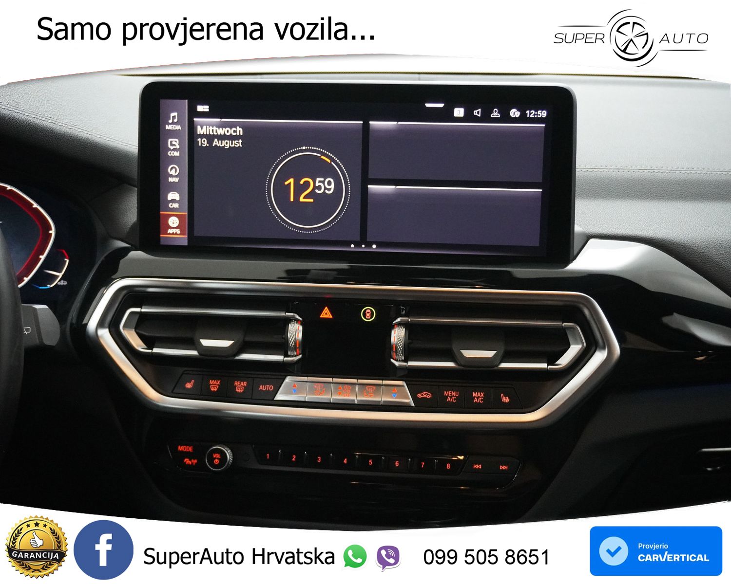 BMW iX3 80 kWh (286 KS) M Sport LED+GR SJED+ACC