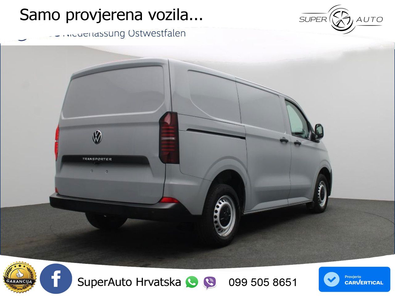 Volkswagen Transporter Kasten kurzer Radstand Sitzhzg Klima 110 KS
