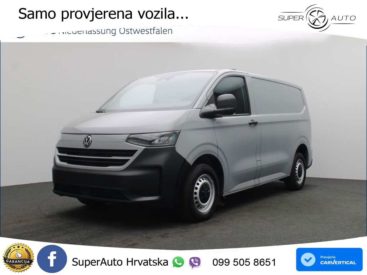 Volkswagen Transporter Kasten kurzer Radstand Sitzhzg Klima 110 KS