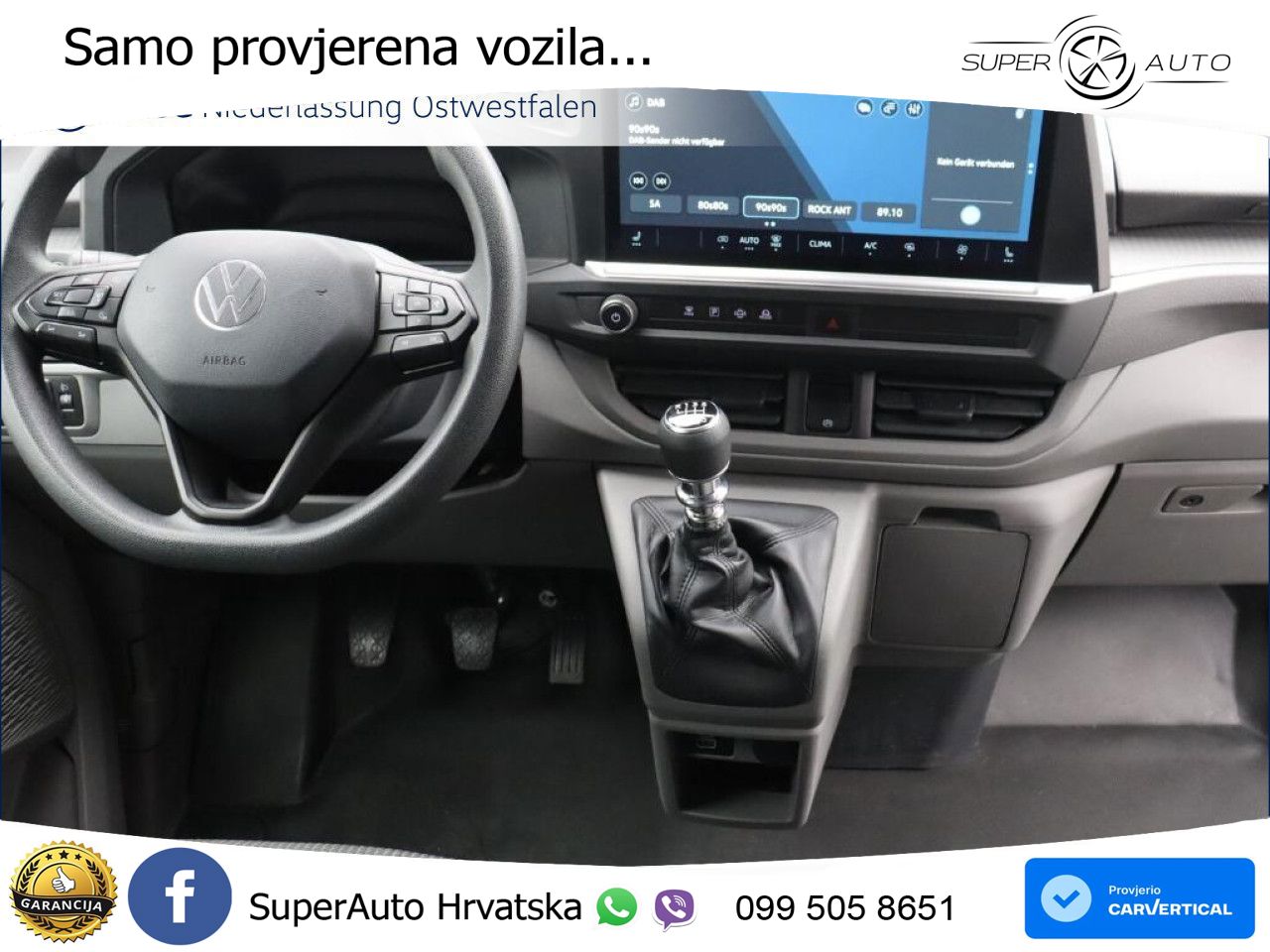 Volkswagen Transporter Kasten kurzer Radstand Sitzhzg Klima 110 KS