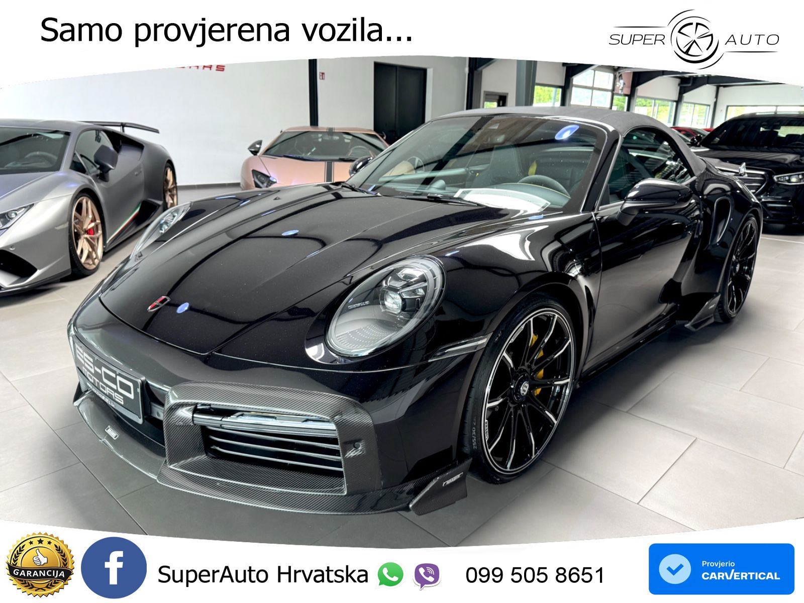 Porsche 911 Turbo S Cabriolet 3.8 (650 KS) PDK ZRAČNI+ACC+GR SJED+KAM