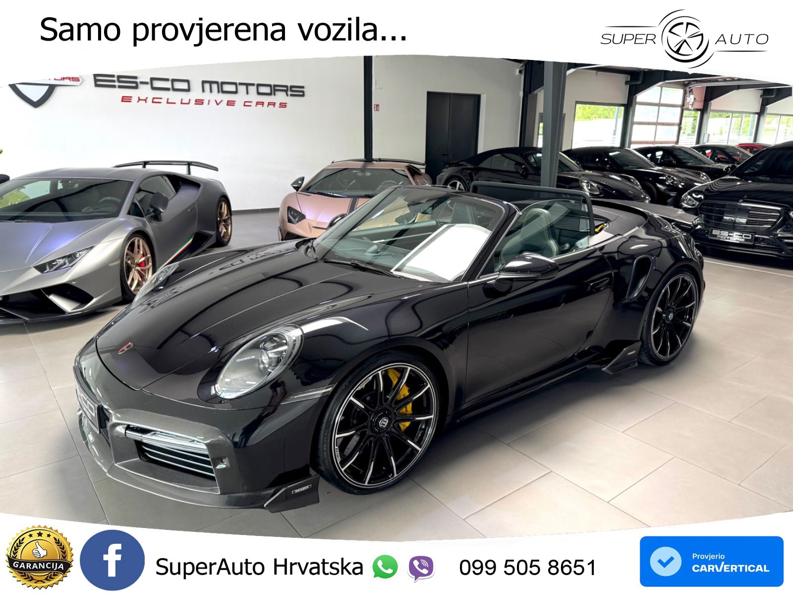 Porsche 911 Turbo S Cabriolet 3.8 (650 KS) PDK ZRAČNI+ACC+GR SJED+KAM