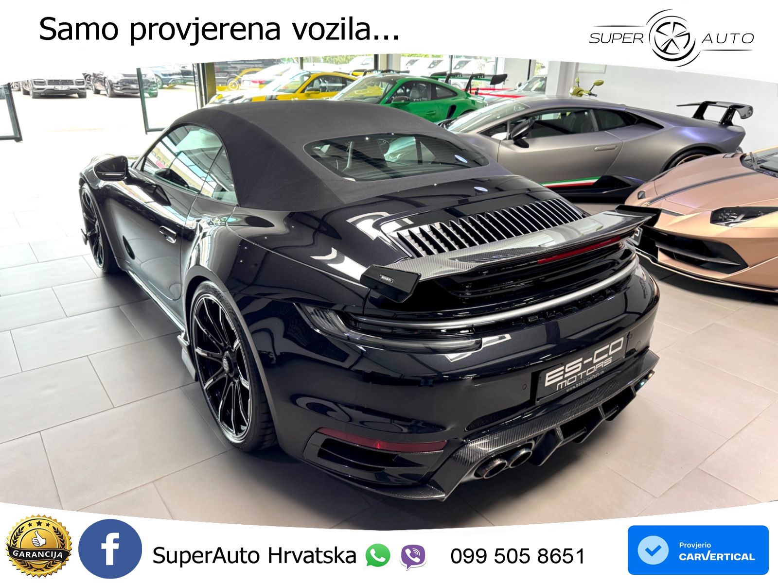 Porsche 911 Turbo S Cabriolet 3.8 (650 KS) PDK ZRAČNI+ACC+GR SJED+KAM