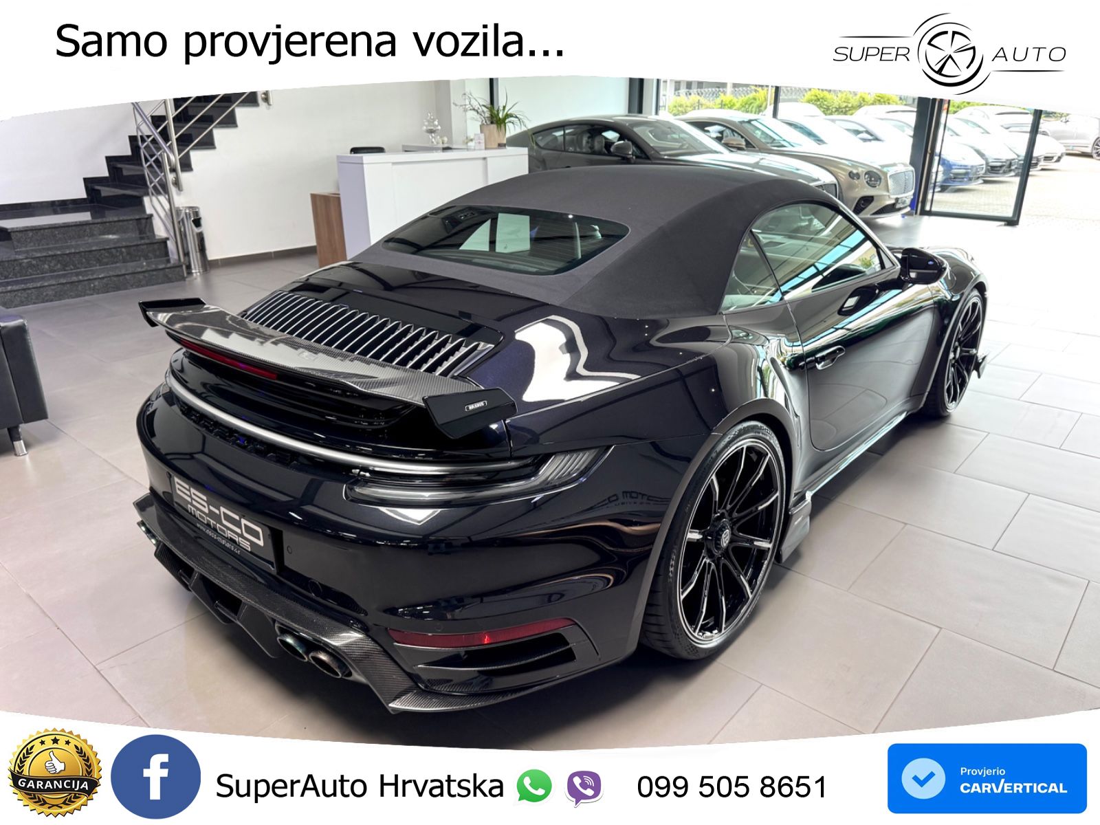 Porsche 911 Turbo S Cabriolet 3.8 (650 KS) PDK ZRAČNI+ACC+GR SJED+KAM