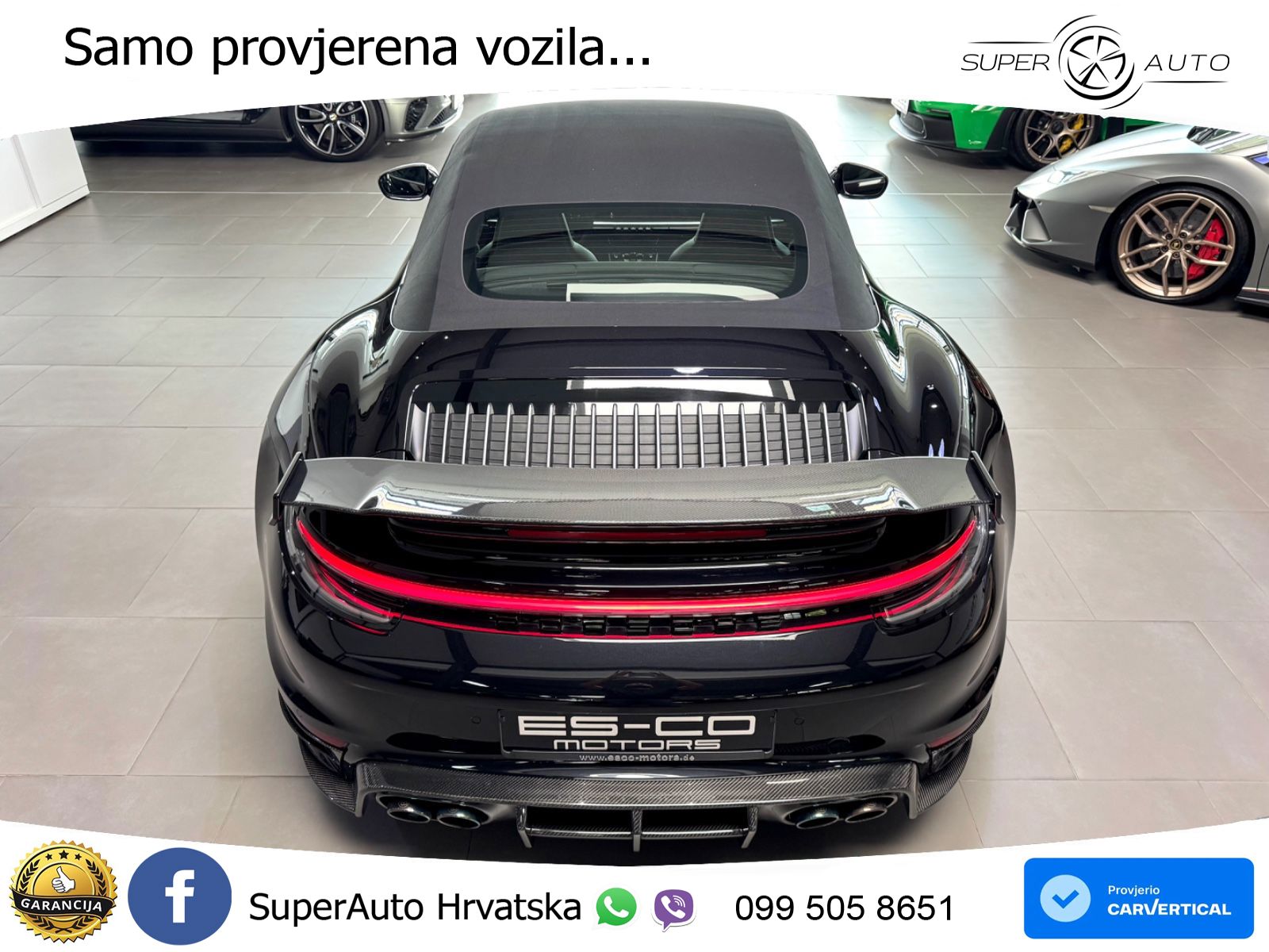 Porsche 911 Turbo S Cabriolet 3.8 (650 KS) PDK ZRAČNI+ACC+GR SJED+KAM