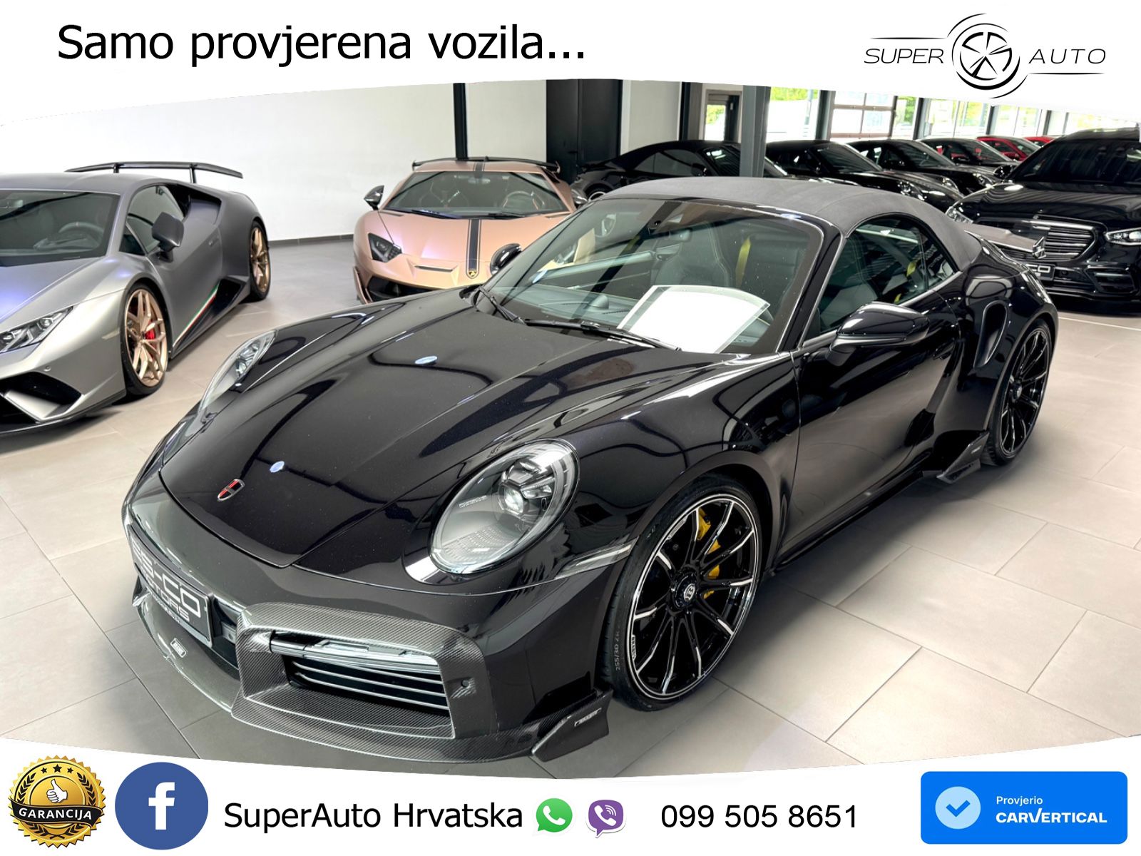 Porsche 911 Turbo S Cabriolet 3.8 (650 KS) PDK ZRAČNI+ACC+GR SJED+KAM