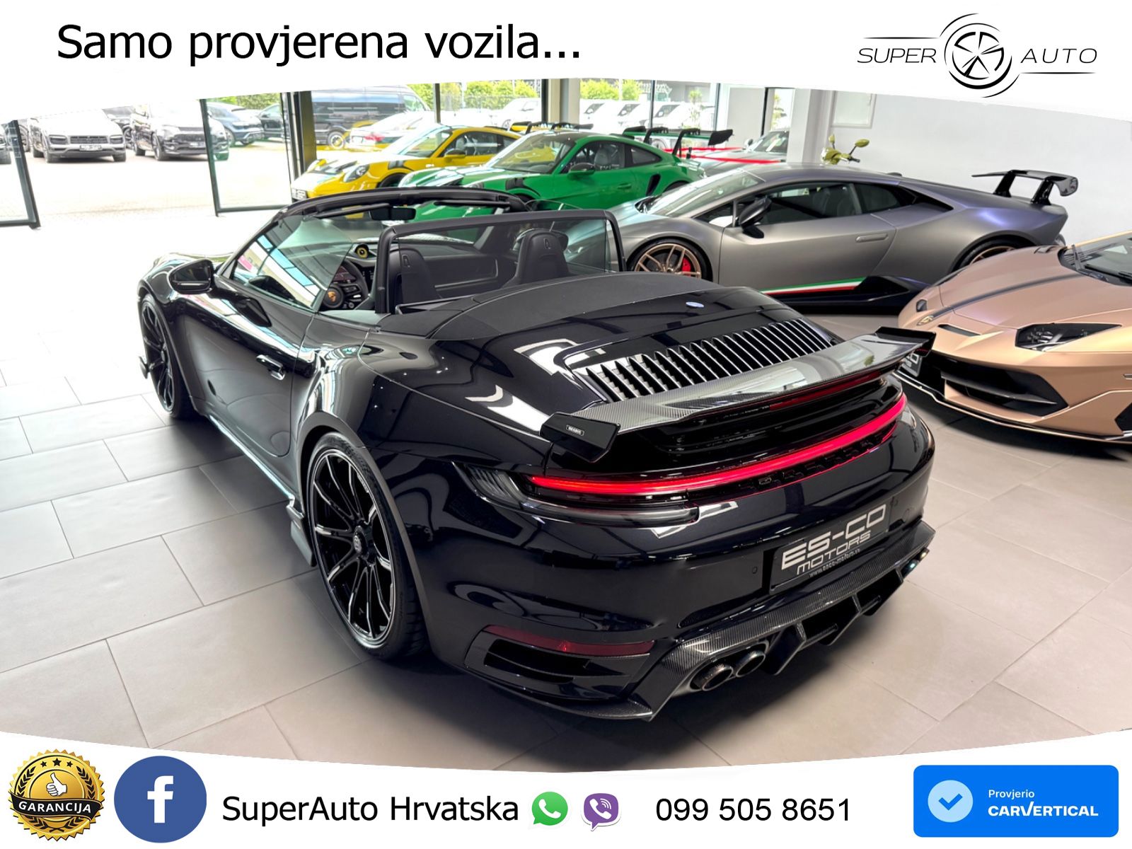 Porsche 911 Turbo S Cabriolet 3.8 (650 KS) PDK ZRAČNI+ACC+GR SJED+KAM