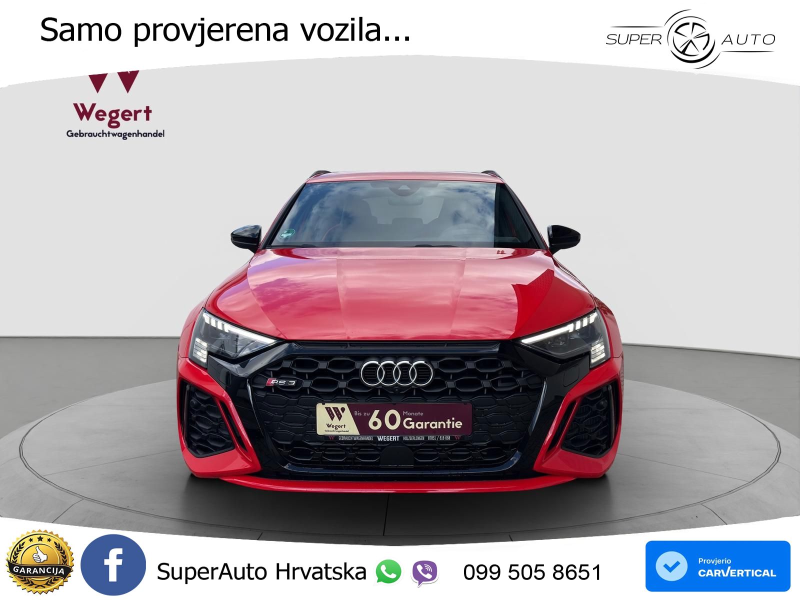 Audi RS3 Sedan 2.5 TFSI (400 KS) quattro S tronic LED+GR SJED+ACC