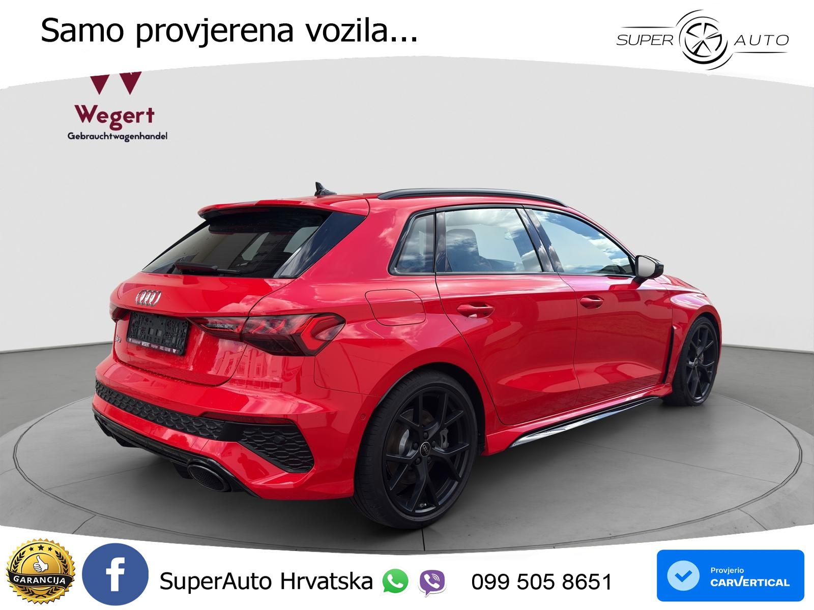 Audi RS3 Sedan 2.5 TFSI (400 KS) quattro S tronic LED+GR SJED+ACC
