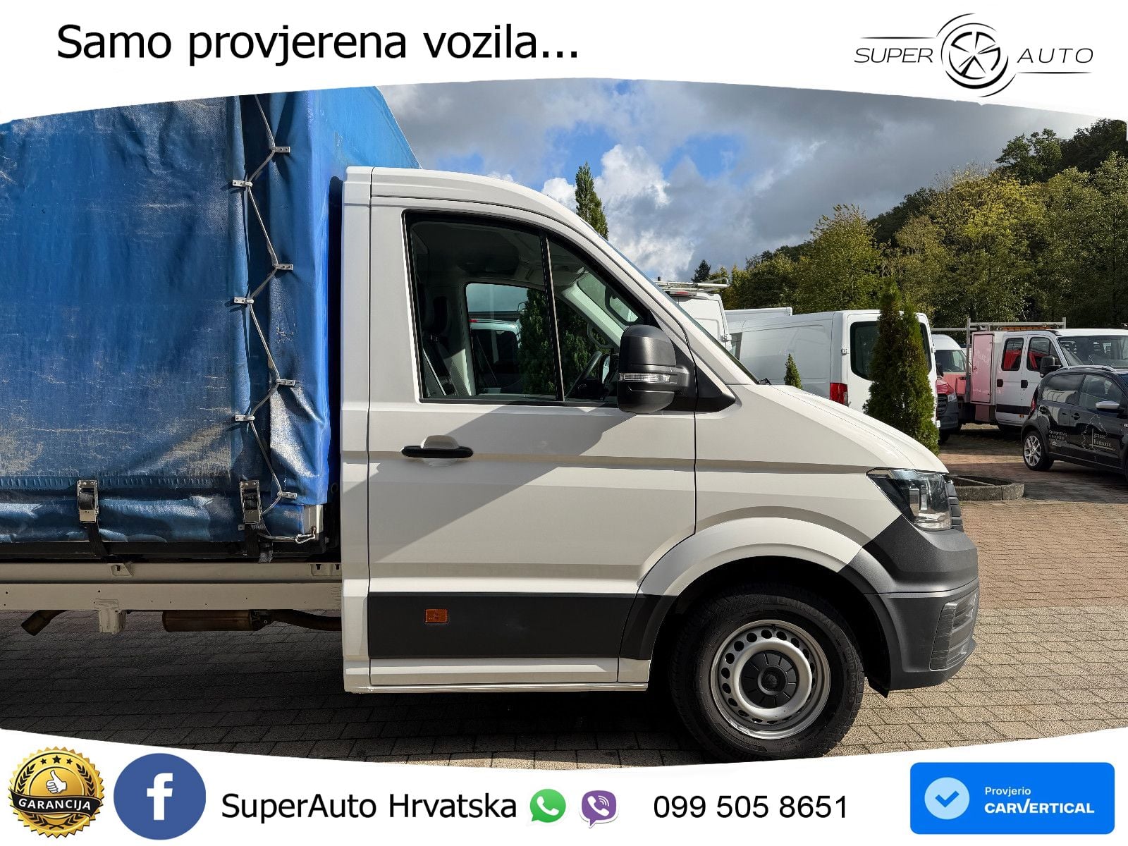Volkswagen Crafter Pritsche 35 lang Schiebeplane RE+LI 177 KS