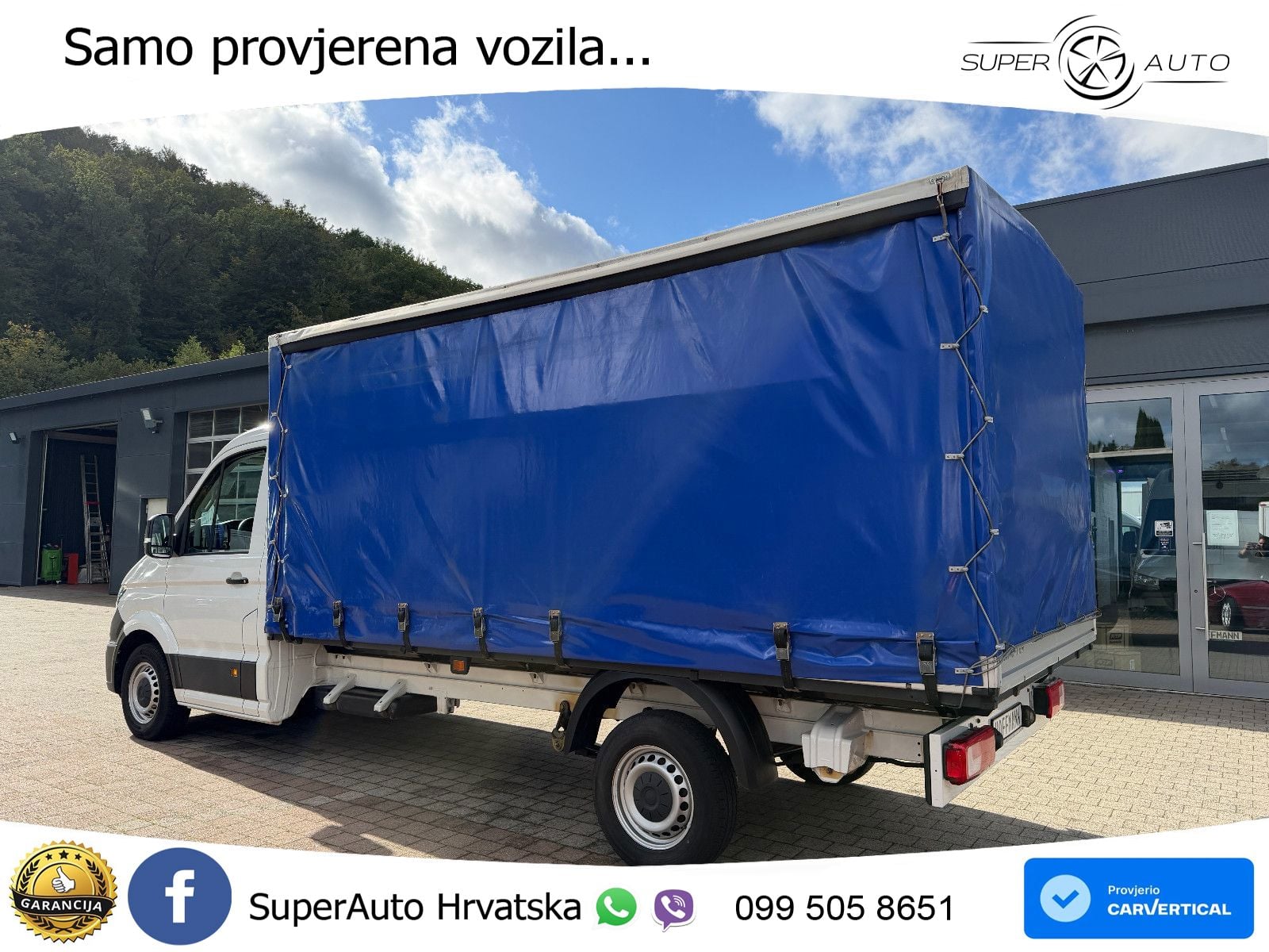 Volkswagen Crafter Pritsche 35 lang Schiebeplane RE+LI 177 KS