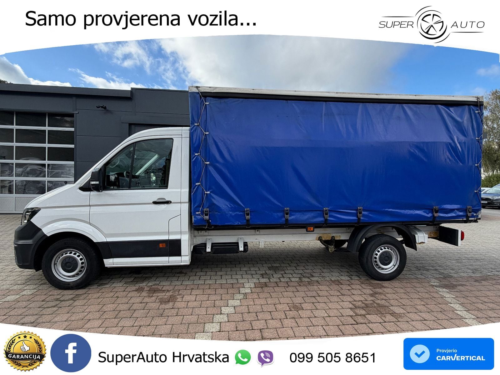 Volkswagen Crafter Pritsche 35 lang Schiebeplane RE+LI 177 KS