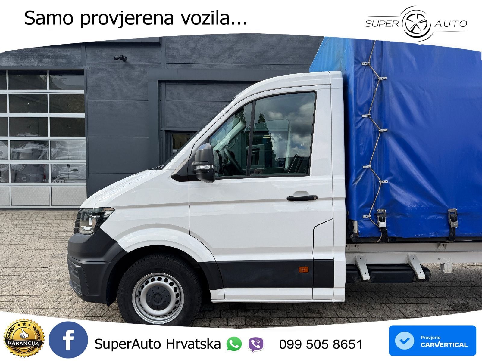 Volkswagen Crafter Pritsche 35 lang Schiebeplane RE+LI 177 KS