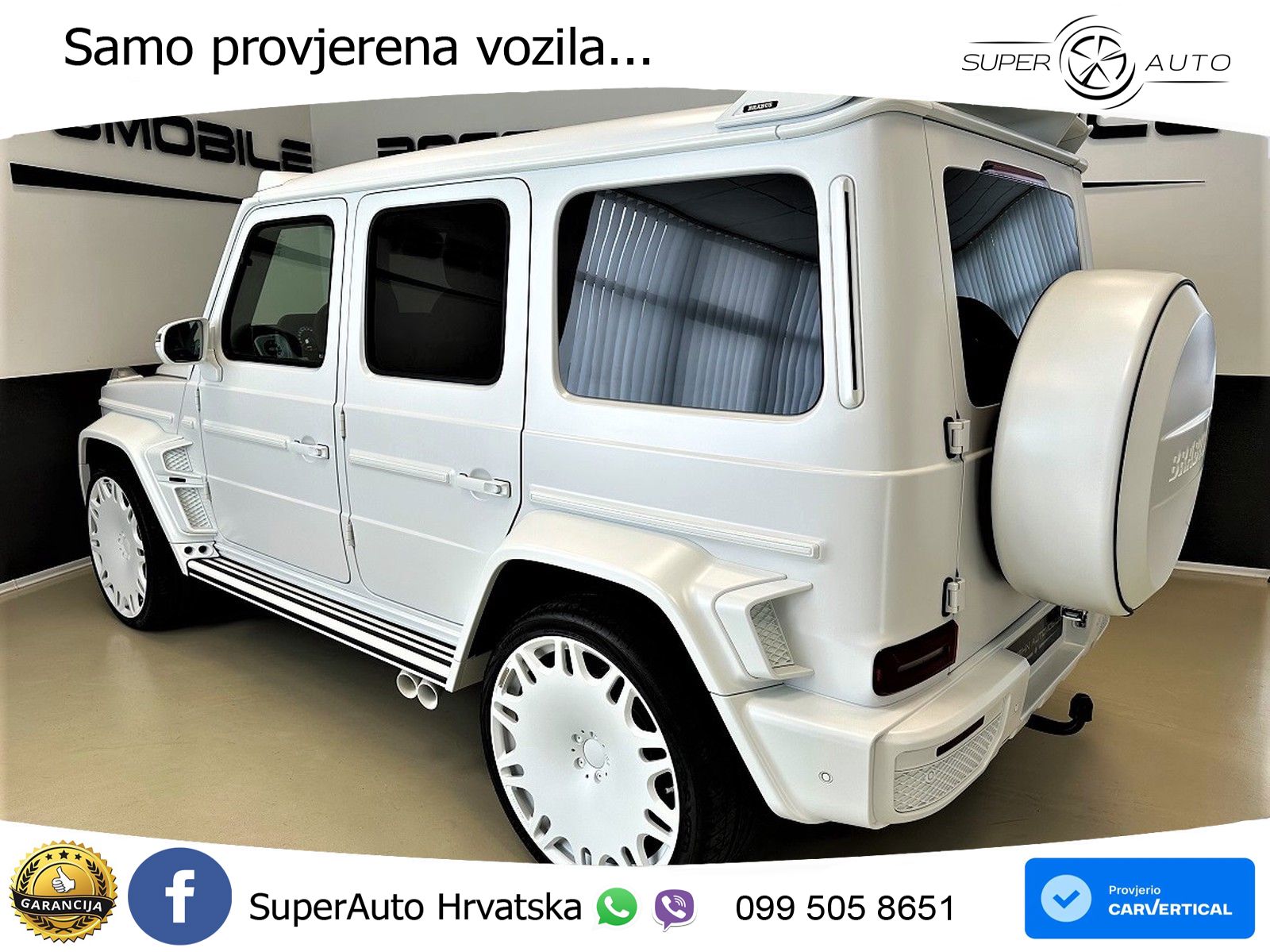 Mercedes AMG G 63 Long V8 (585 KS) 4MATIC 9G-TRONIC AMG SPEEDSHIFT TCT Brabus LED+GR SJED+ACC