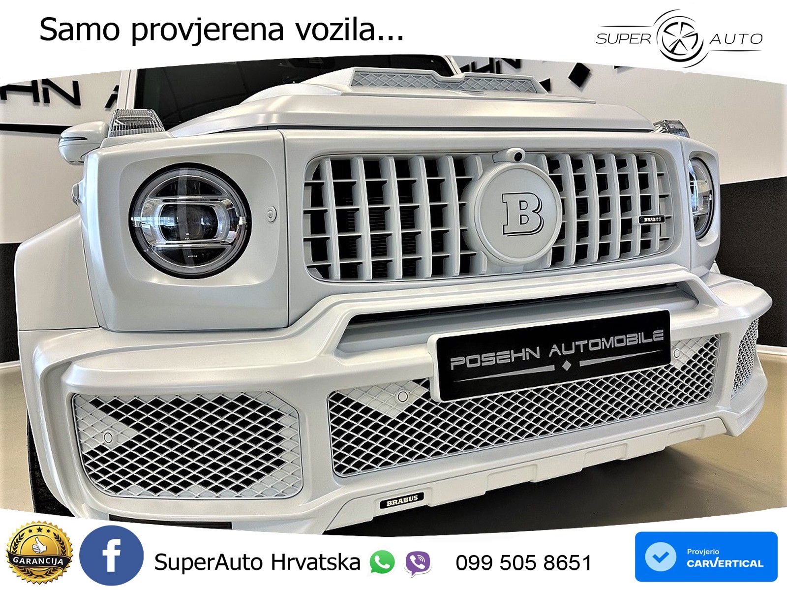 Mercedes AMG G 63 Long V8 (585 KS) 4MATIC 9G-TRONIC AMG SPEEDSHIFT TCT Brabus LED+GR SJED+ACC