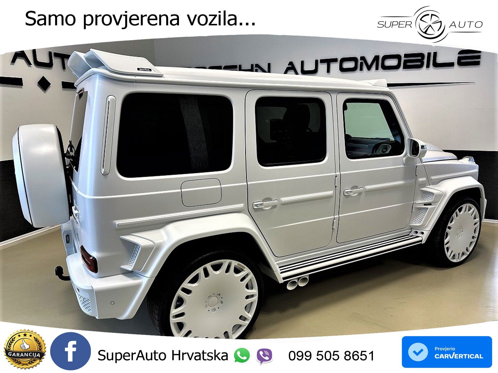 Mercedes AMG G 63 Long V8 (585 KS) 4MATIC 9G-TRONIC AMG SPEEDSHIFT TCT Brabus LED+GR SJED+ACC
