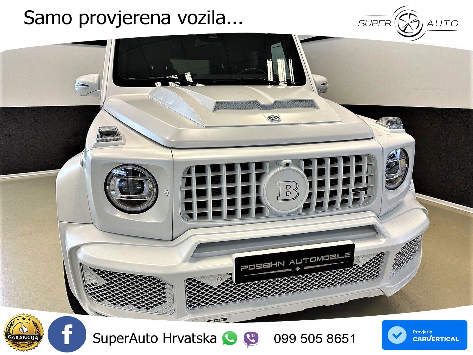 Mercedes AMG G 63 Long V8 (585 KS) 4MATIC 9G-TRONIC AMG SPEEDSHIFT TCT Brabus LED+GR SJED+ACC