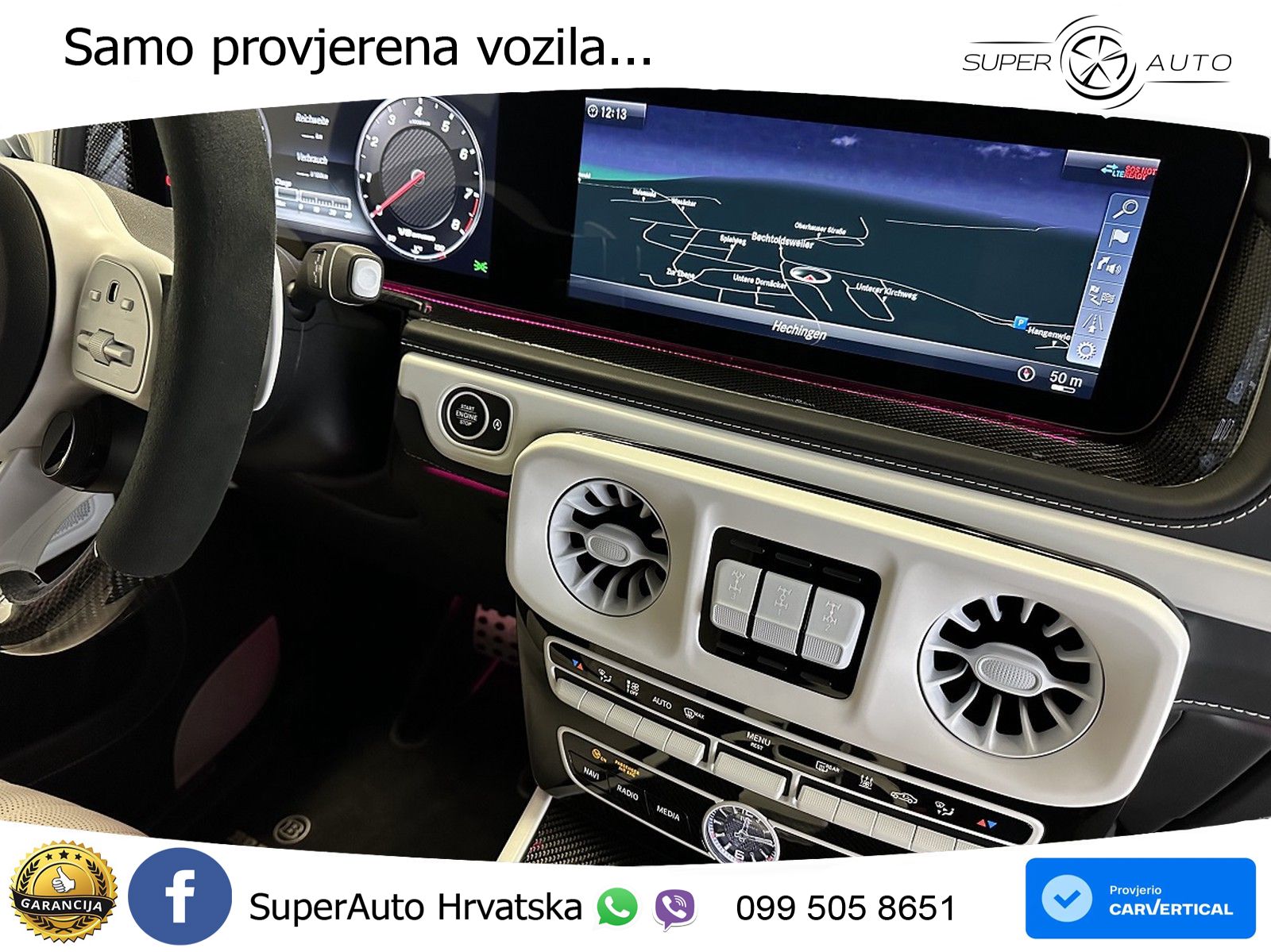 Mercedes AMG G 63 Long V8 (585 KS) 4MATIC 9G-TRONIC AMG SPEEDSHIFT TCT Brabus LED+GR SJED+ACC