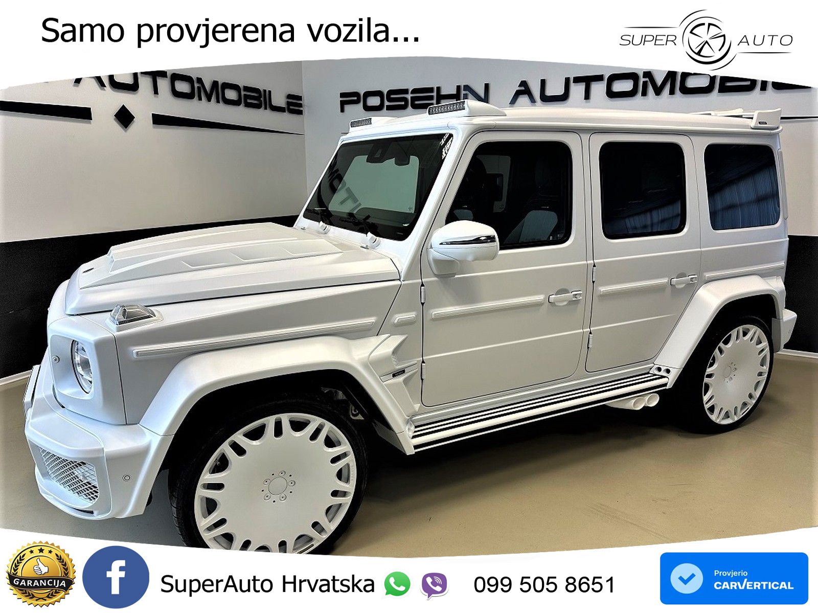 Mercedes AMG G 63 Long V8 (585 KS) 4MATIC 9G-TRONIC AMG SPEEDSHIFT TCT Brabus LED+GR SJED+ACC