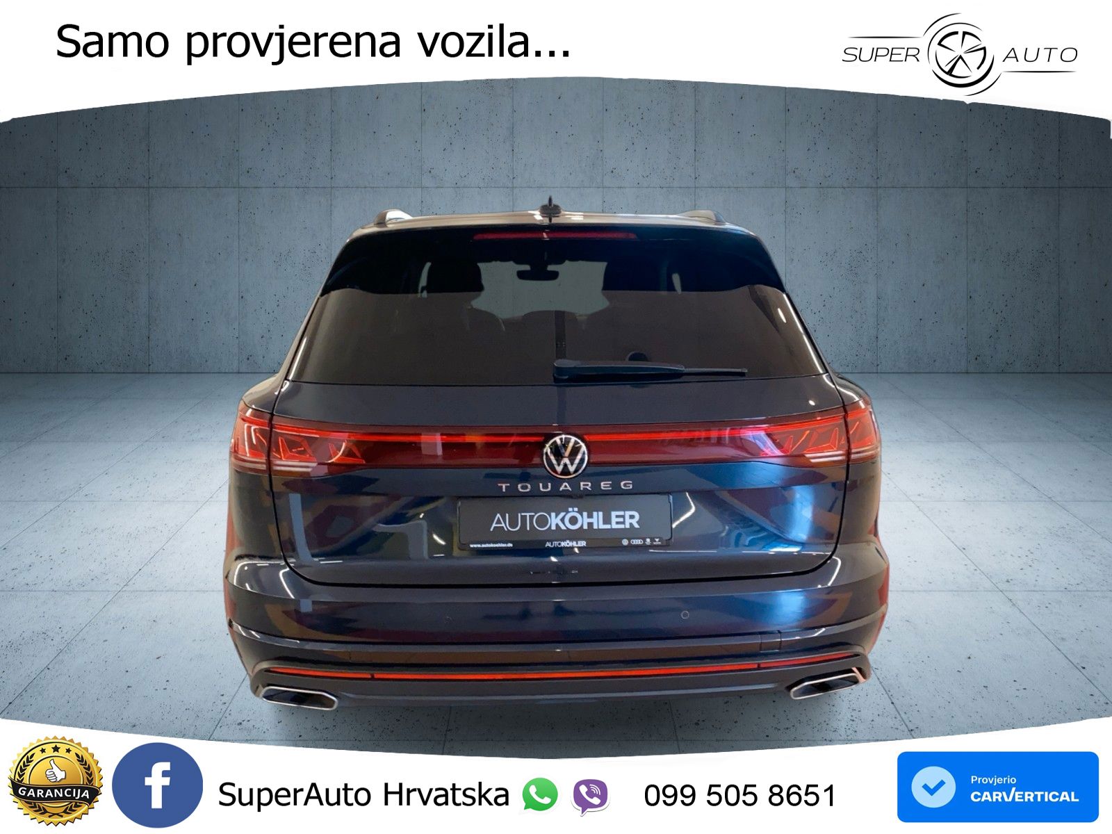 Volkswagen Touareg 3.0 V6 TDI (286 KS) 4MOTION Tiptronic ZRAČNI+ACC+GR SJED+KAM+PANO