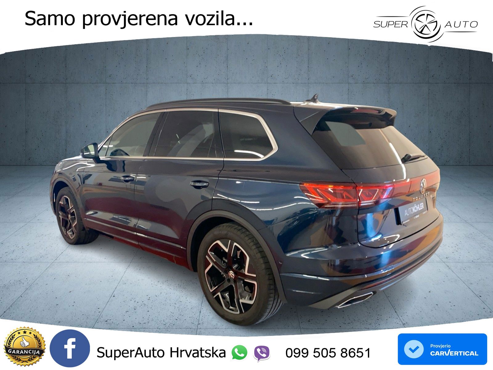 Volkswagen Touareg 3.0 V6 TDI (286 KS) 4MOTION Tiptronic ZRAČNI+ACC+GR SJED+KAM+PANO