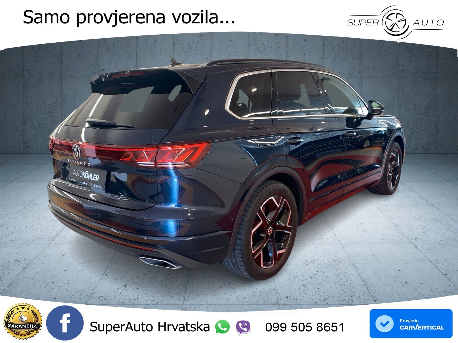 Volkswagen Touareg 3.0 V6 TDI (286 KS) 4MOTION Tiptronic ZRAČNI+ACC+GR SJED+KAM+PANO