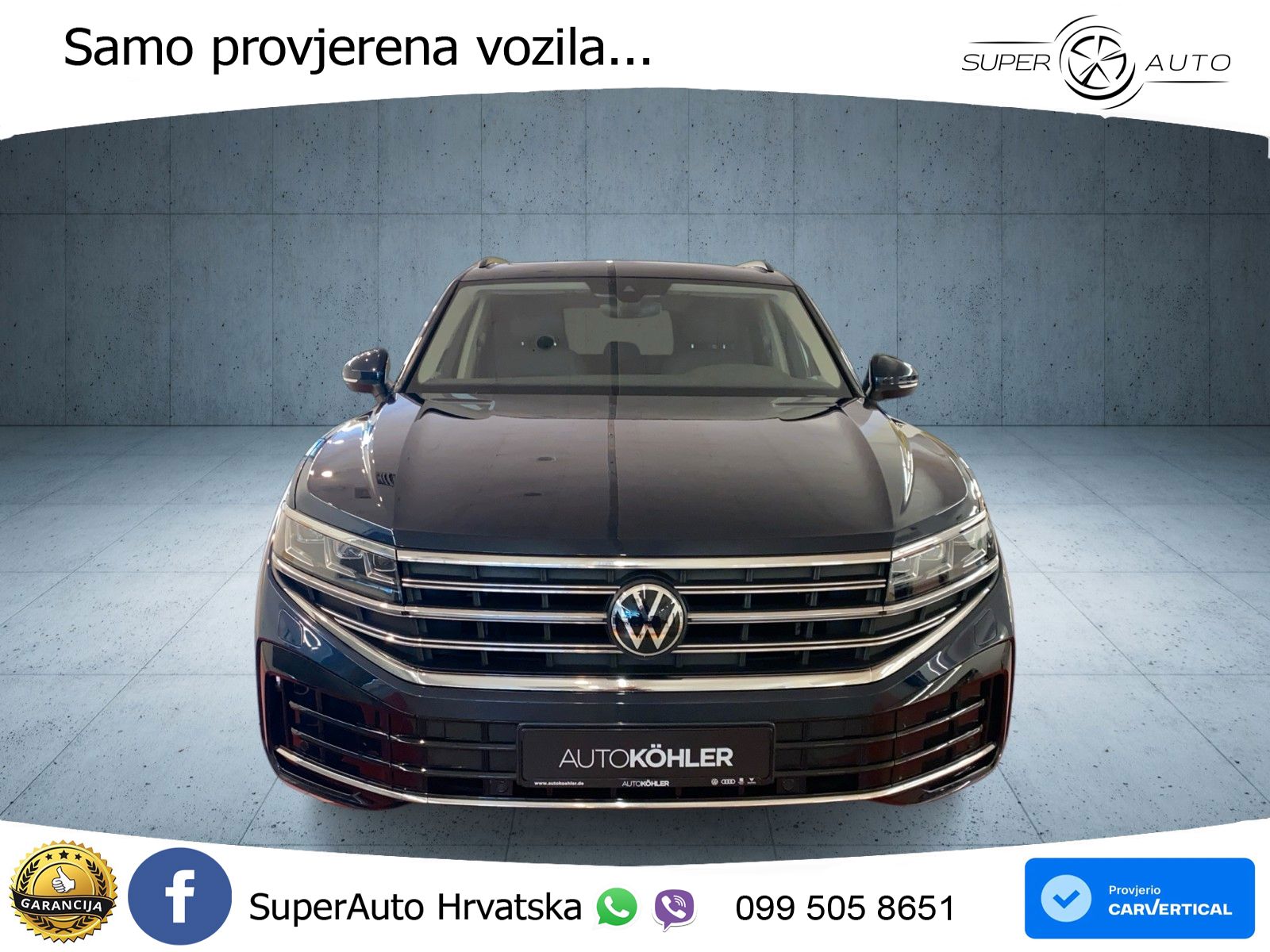 Volkswagen Touareg 3.0 V6 TDI (286 KS) 4MOTION Tiptronic ZRAČNI+ACC+GR SJED+KAM+PANO