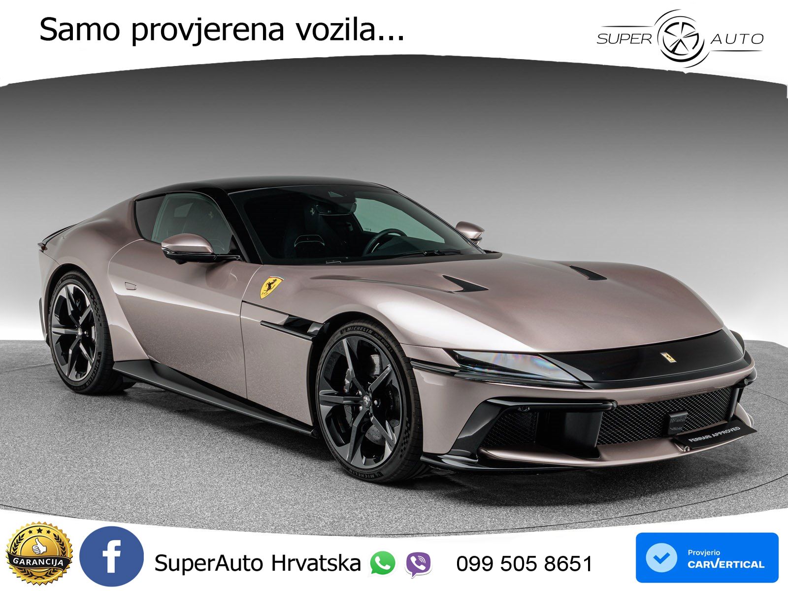 Ferrari 12Cilindri Spider 6.5 V12 (830 KS) F1 DCT LED+GR SJED+ACC