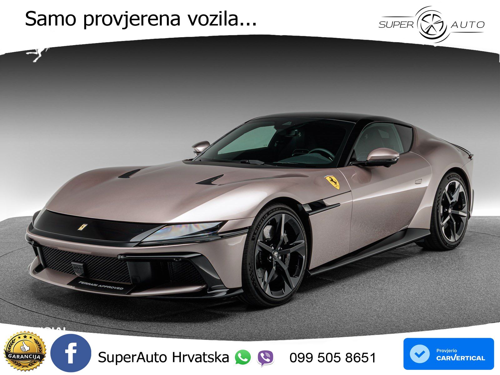 Ferrari 12Cilindri Spider 6.5 V12 (830 KS) F1 DCT LED+GR SJED+ACC