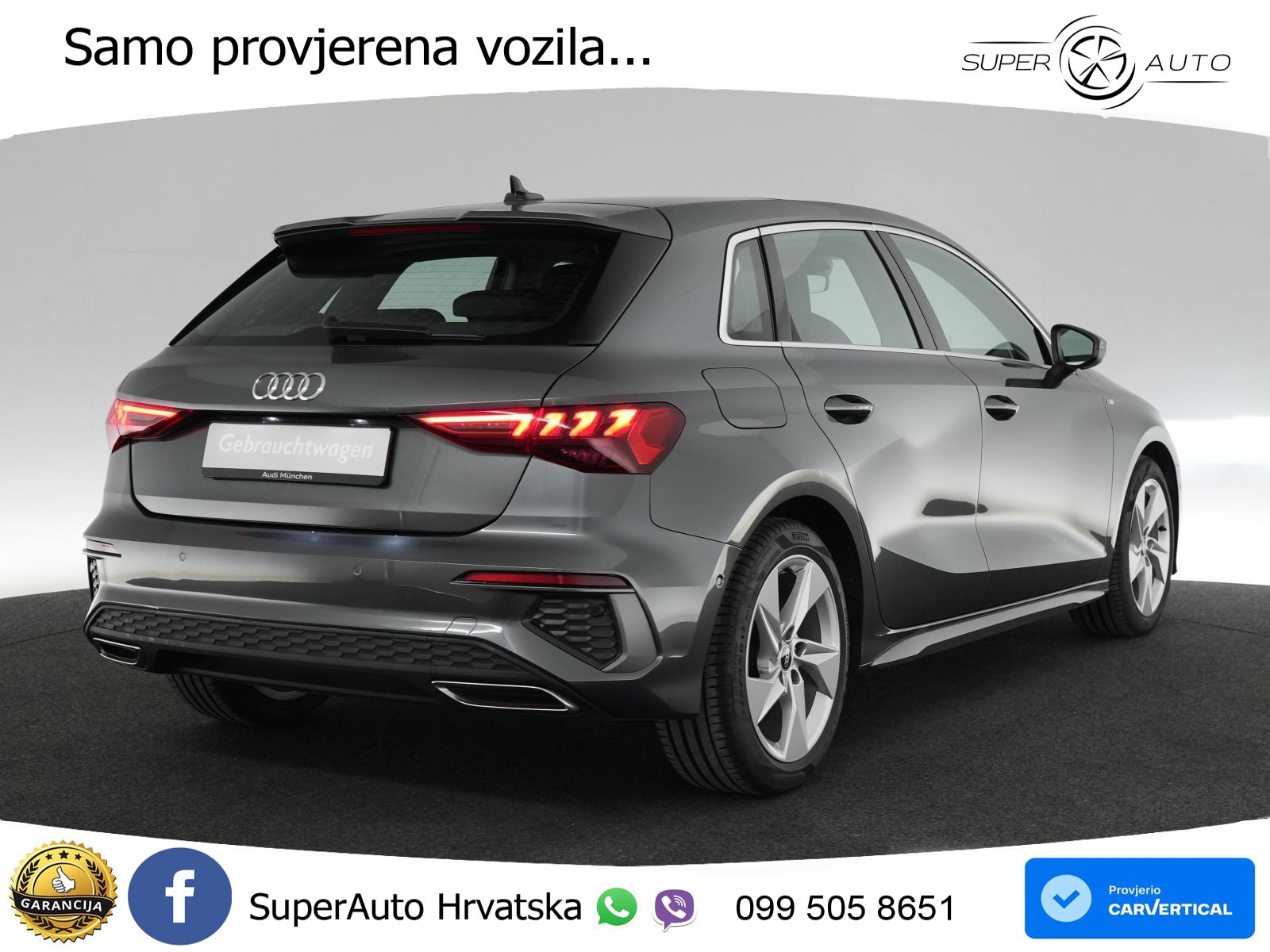 Audi A3 35 TDI (150 KS) S tronic S line LED+GR SJED+ACC