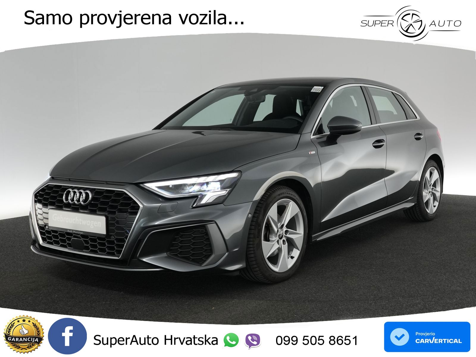 Audi A3 35 TDI (150 KS) S tronic S line LED+GR SJED+ACC