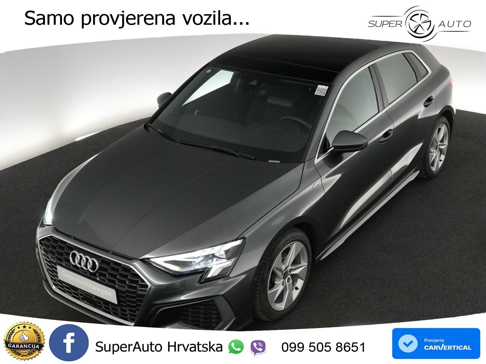 Audi A3 35 TDI (150 KS) S tronic S line LED+GR SJED+ACC