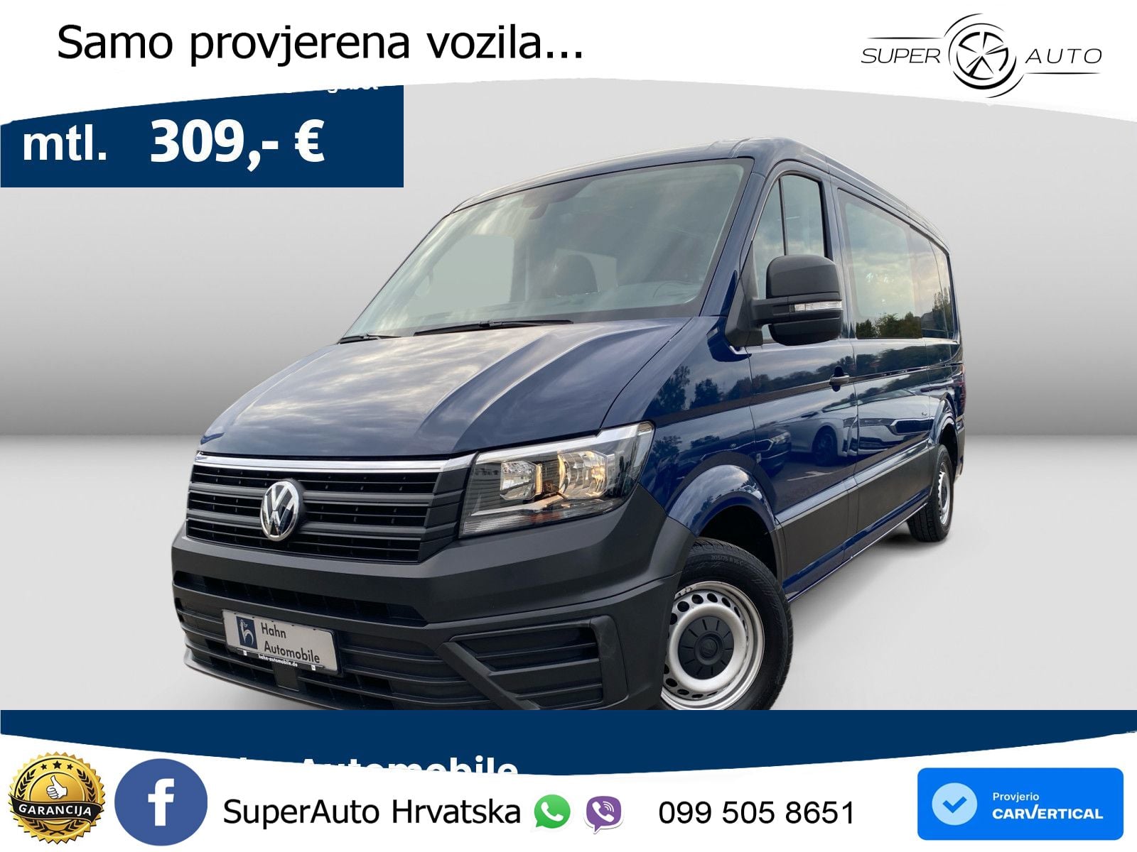 Volkswagen Crafter 35 2.0 TDI L2H1 FWD AHK Navi Klima 177 KS