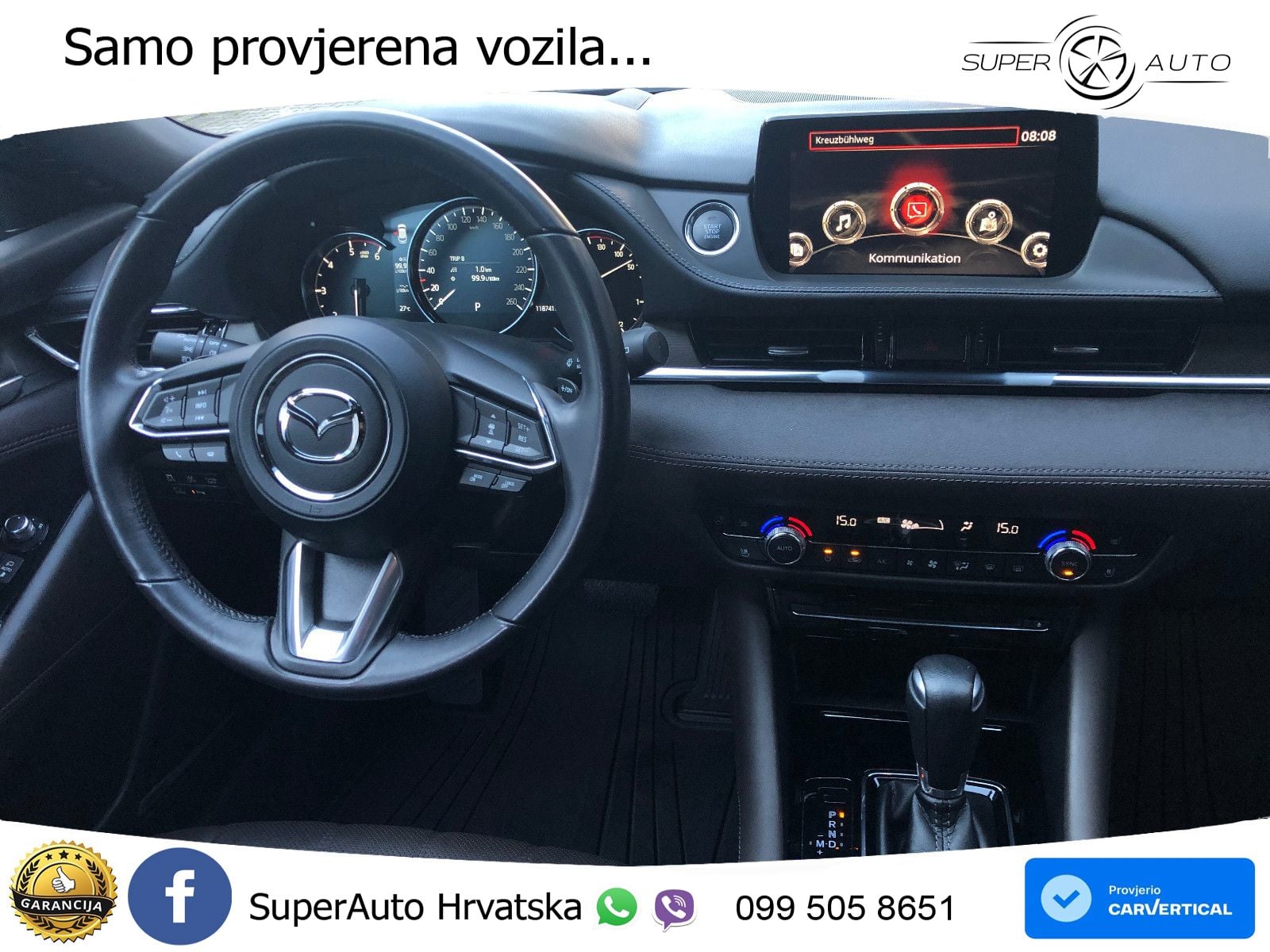 Mazda 6 Sport Combi 2.2 SKYACTIV-D (184 KS) SKYACTIV-Drive LED+GR SJED+ACC