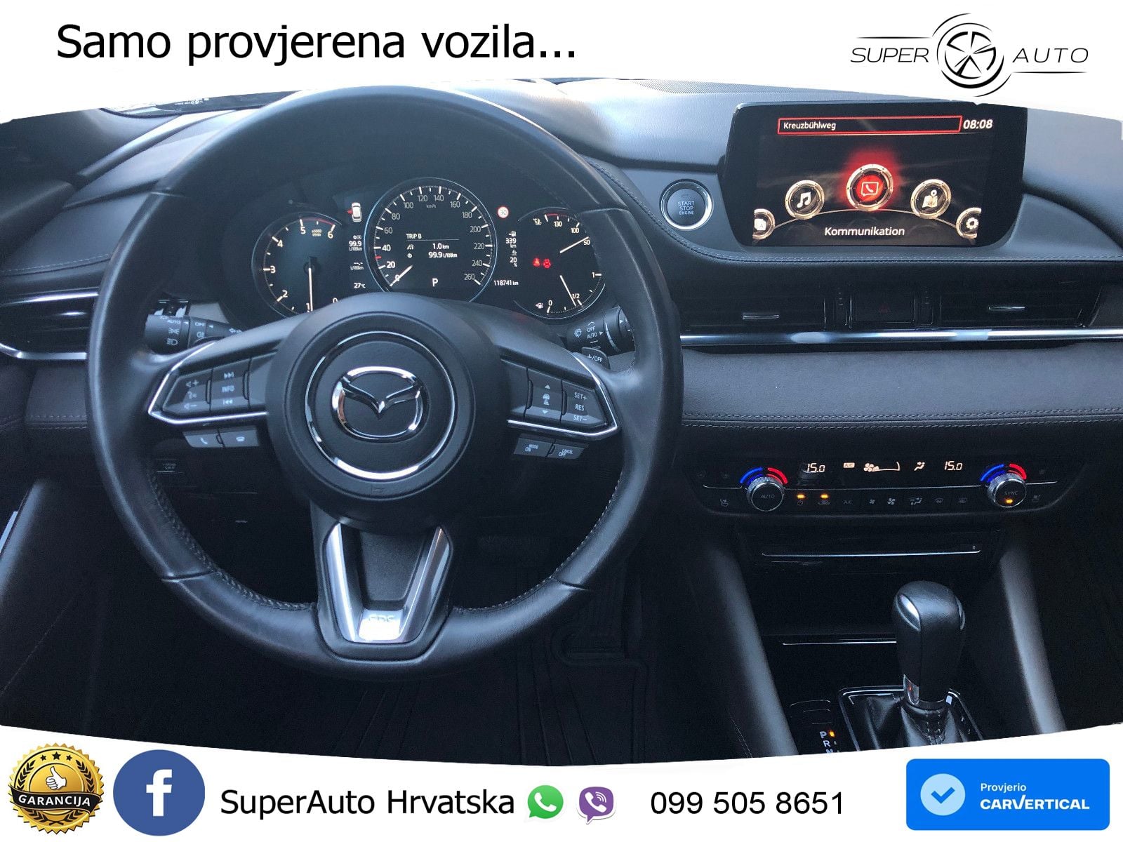 Mazda 6 Sport Combi 2.2 SKYACTIV-D (184 KS) SKYACTIV-Drive LED+GR SJED+ACC