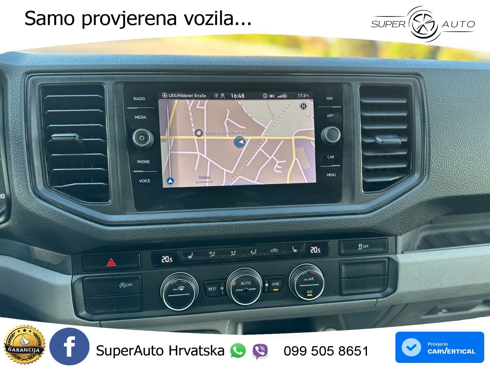 Volkswagen Crafter Pritsche 35 DoKa FWD / Navi / Klima 177 KS