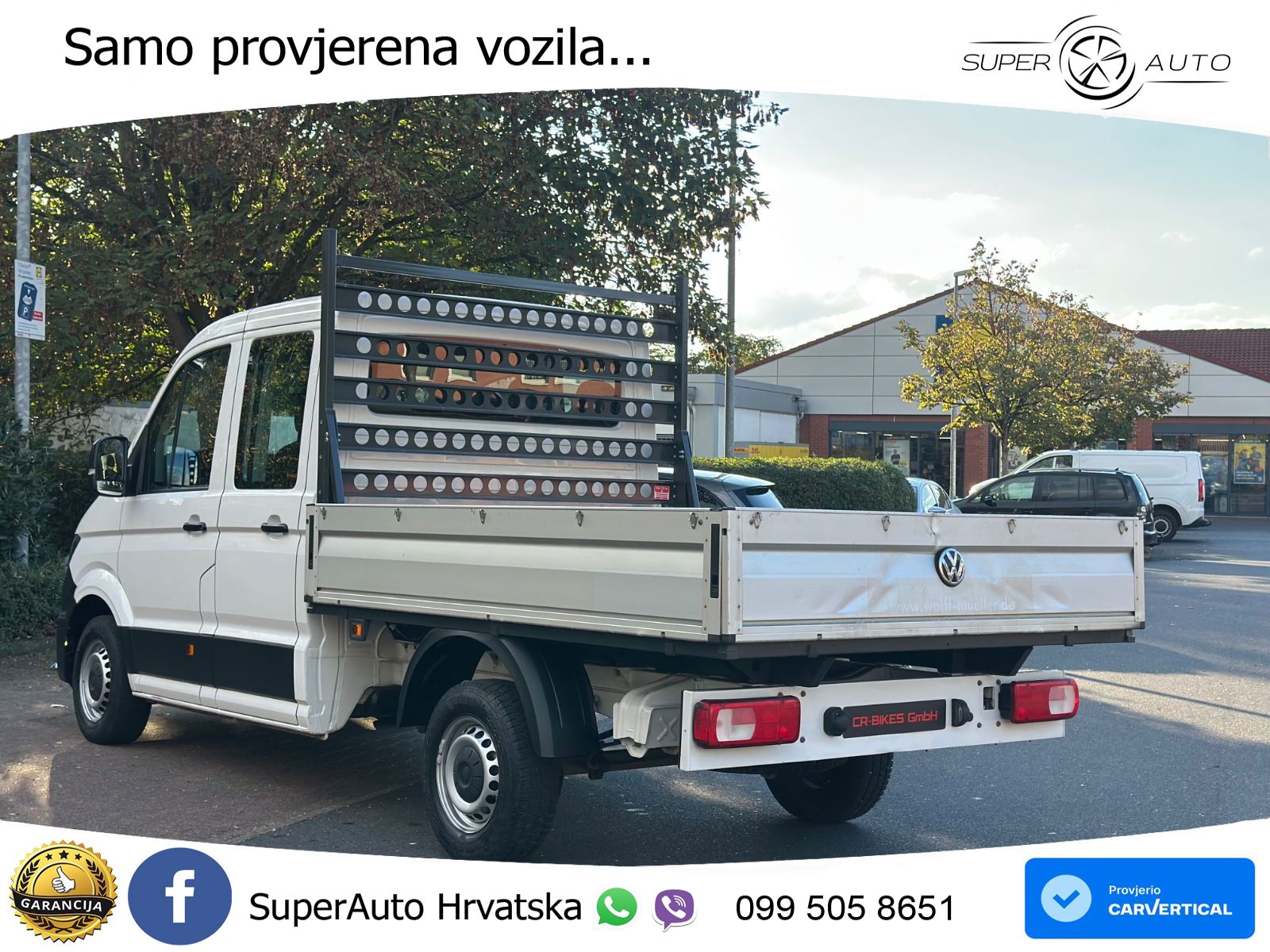 Volkswagen Crafter Pritsche 35 DoKa FWD / Navi / Klima 177 KS