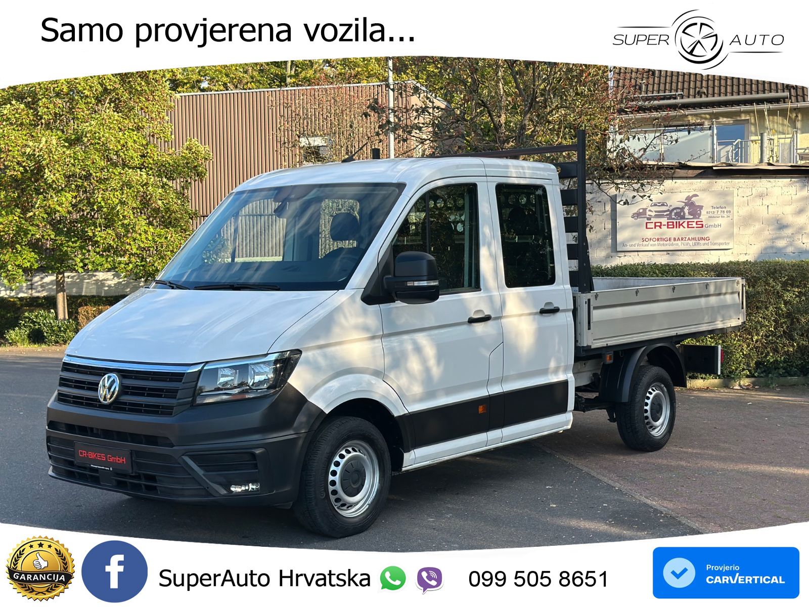 Volkswagen Crafter Pritsche 35 DoKa FWD / Navi / Klima 177 KS