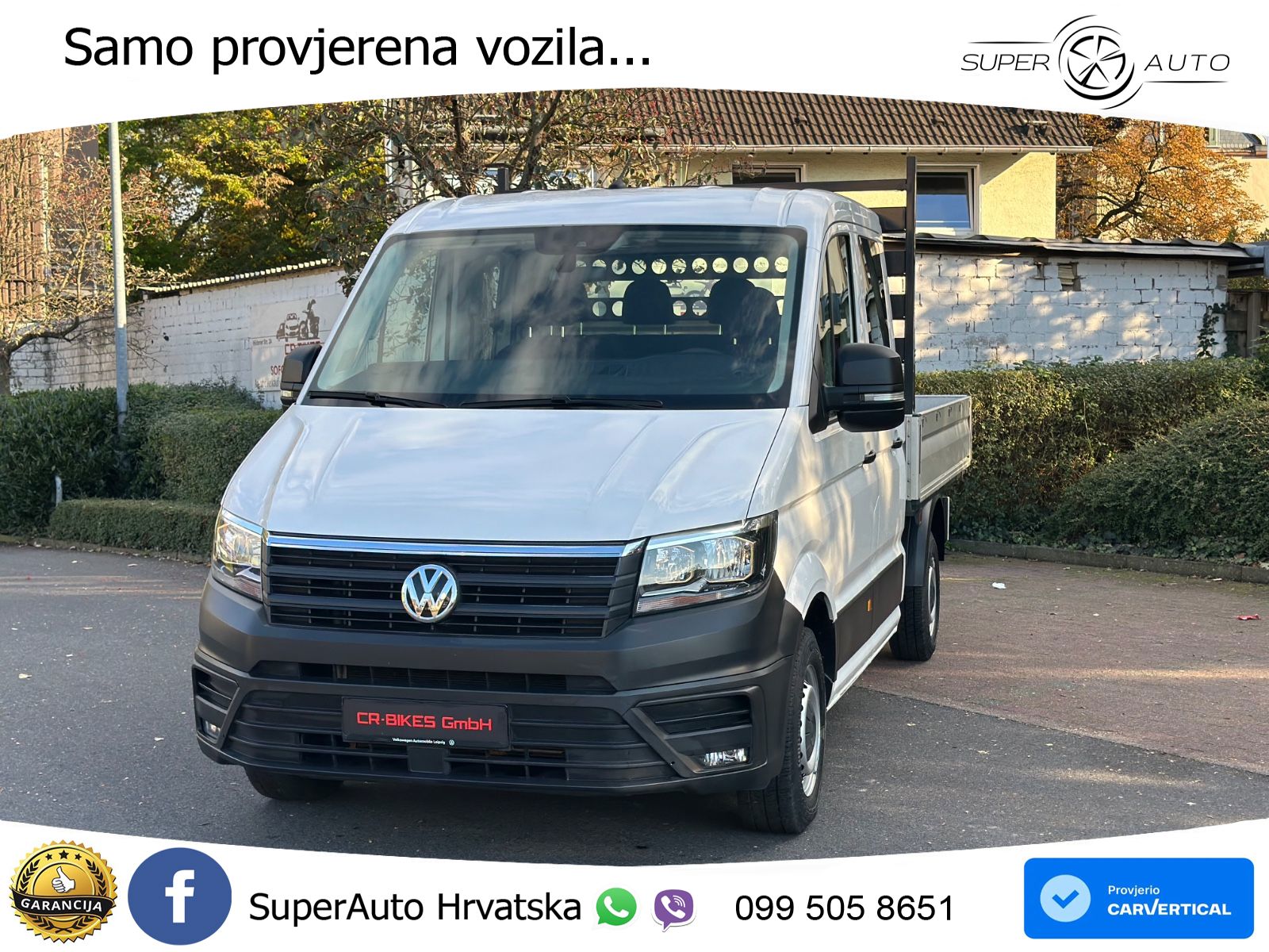 Volkswagen Crafter Pritsche 35 DoKa FWD / Navi / Klima 177 KS
