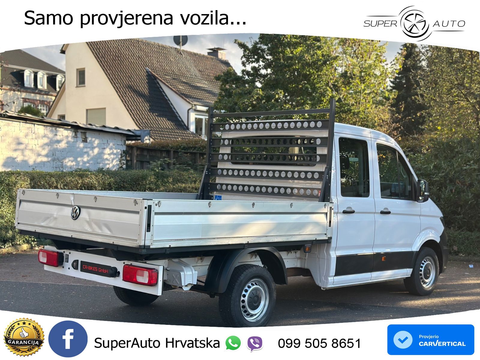 Volkswagen Crafter Pritsche 35 DoKa FWD / Navi / Klima 177 KS
