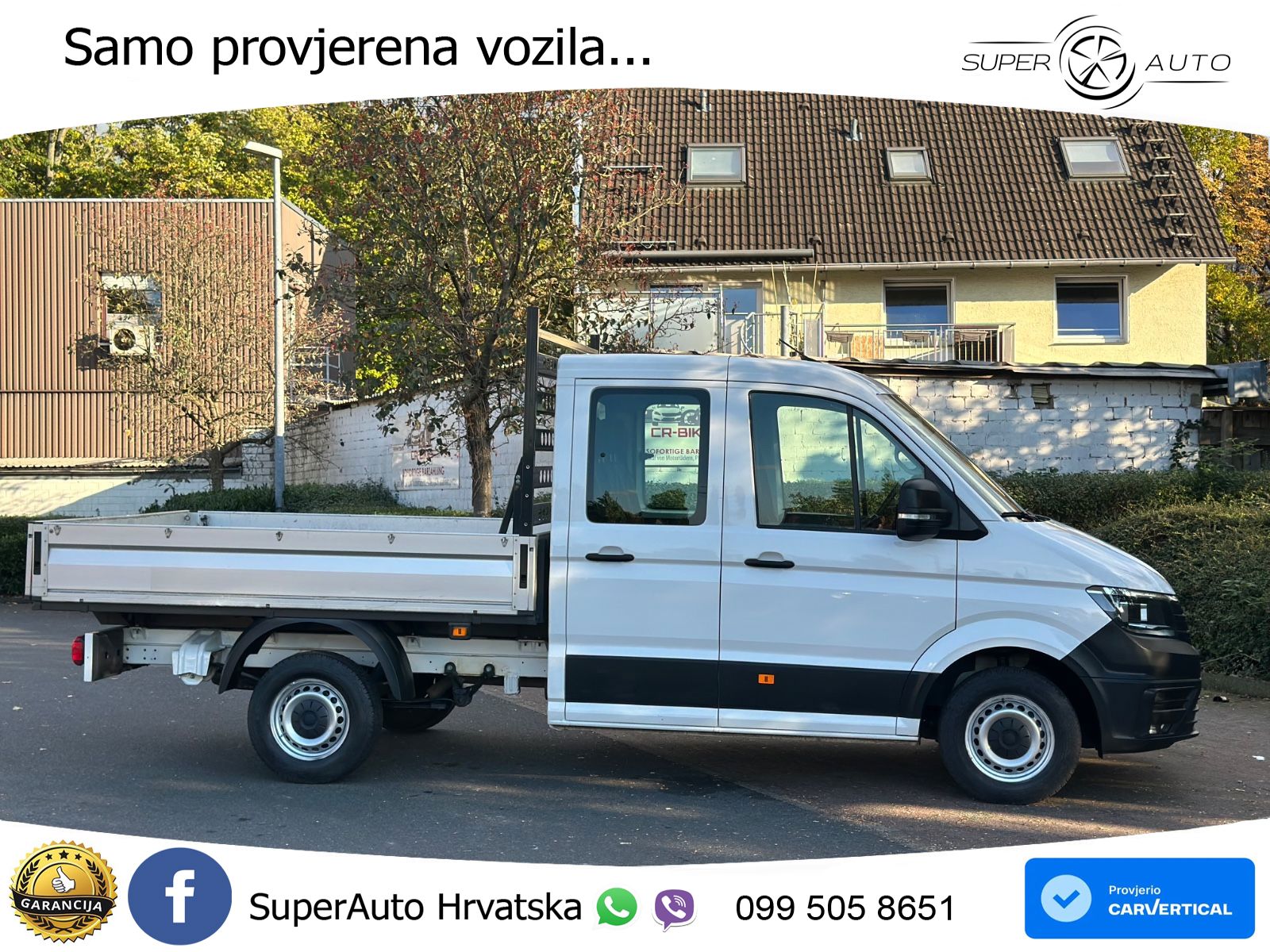 Volkswagen Crafter Pritsche 35 DoKa FWD / Navi / Klima 177 KS