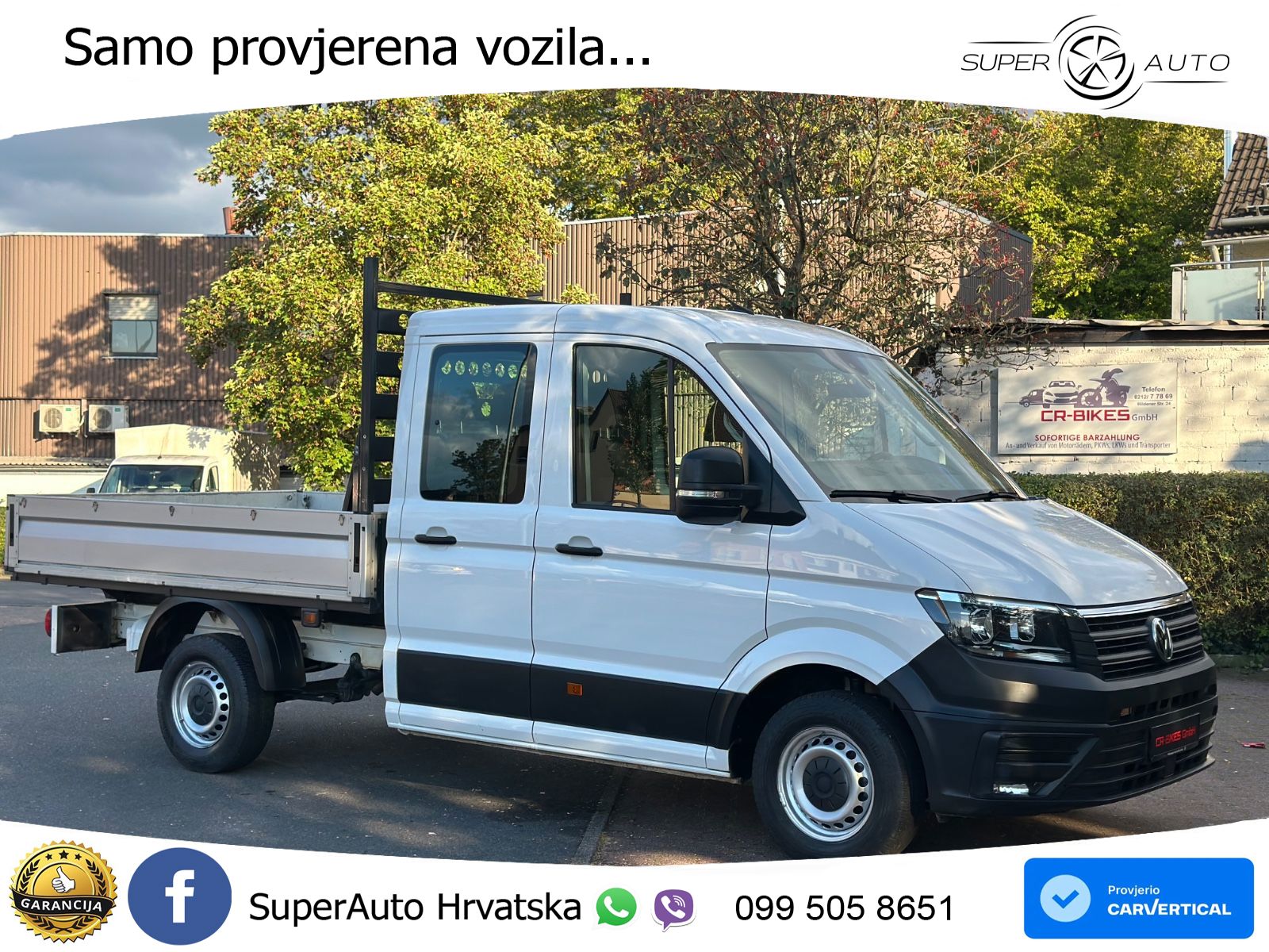 Volkswagen Crafter Pritsche 35 DoKa FWD / Navi / Klima 177 KS
