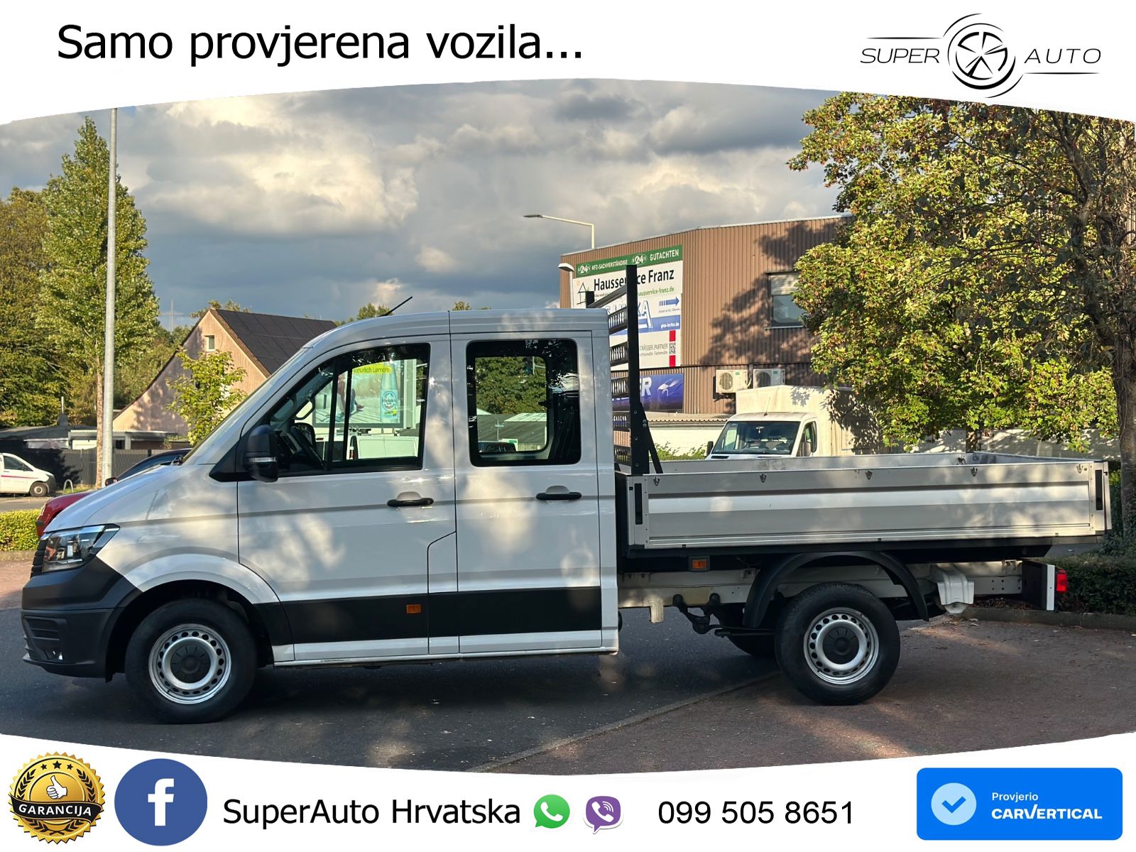 Volkswagen Crafter Pritsche 35 DoKa FWD / Navi / Klima 177 KS