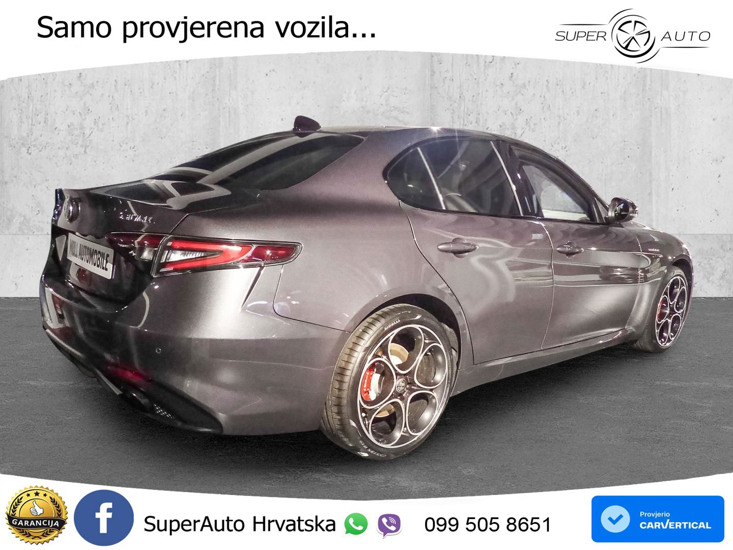 Alfa Romeo Giulia 2.0 Turbo (280 KS) Q4 Automatic LED+GR SJED+ACC