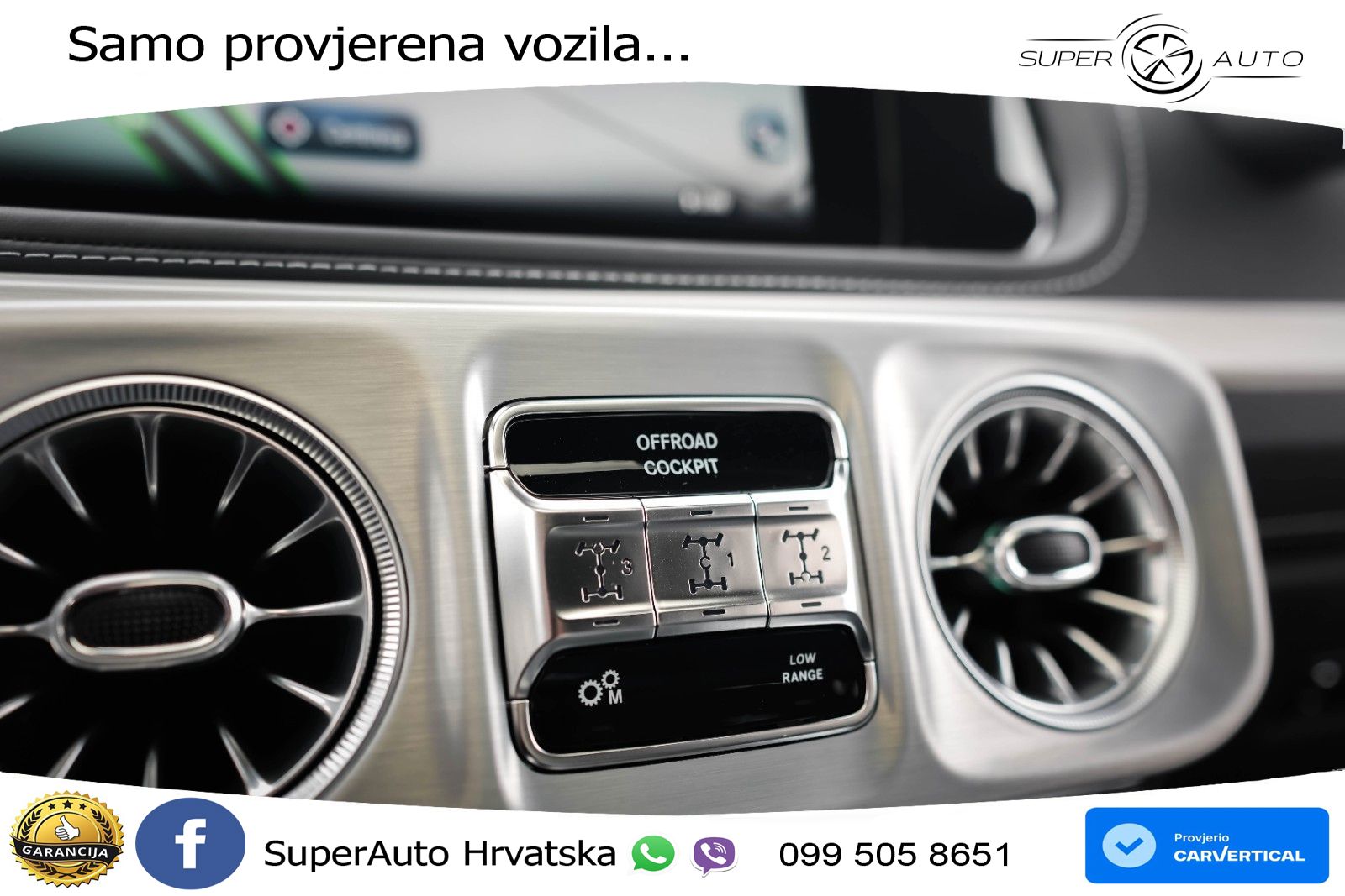 Mercedes AMG G 63 Long V8 (585 KS) 4MATIC 9G-TRONIC AMG SPEEDSHIFT TCT LED+GR SJED+ACC